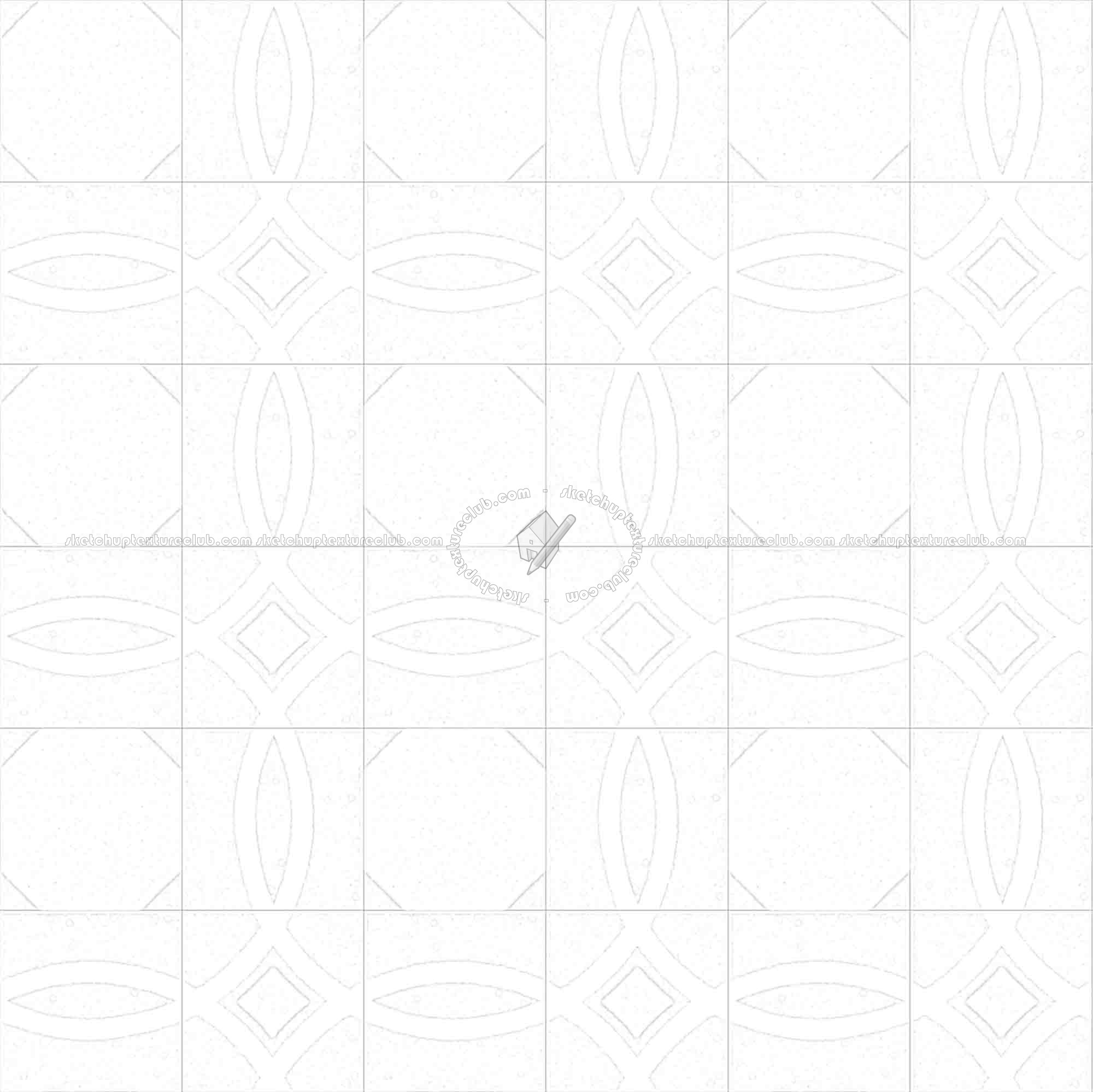 Textures   -   ARCHITECTURE   -   TILES INTERIOR   -   Cement - Encaustic   -   Cement  - Cement concrete tile texture seamless 13348 - Ambient occlusion