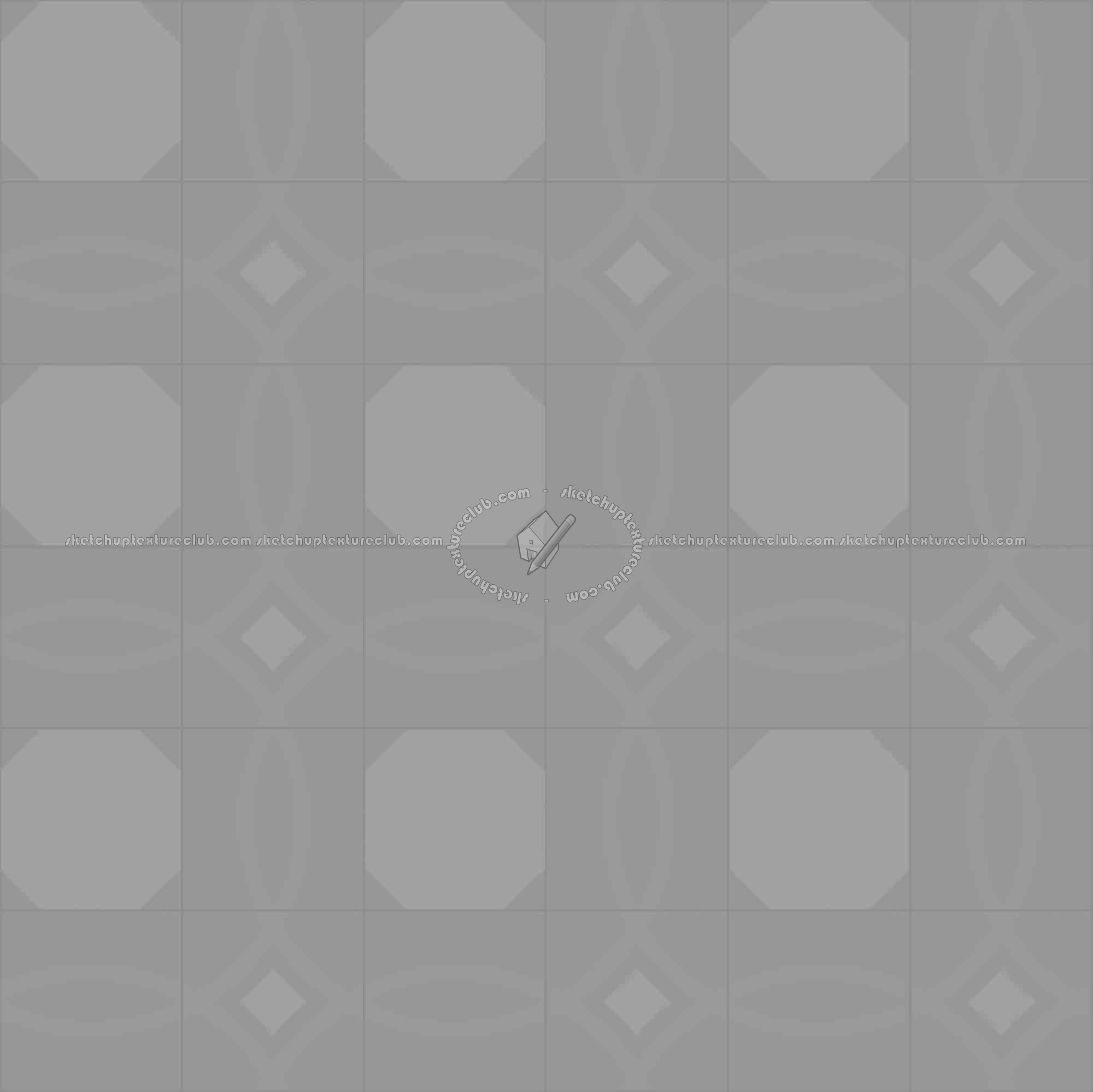 Textures   -   ARCHITECTURE   -   TILES INTERIOR   -   Cement - Encaustic   -   Cement  - Cement concrete tile texture seamless 13348 - Displacement