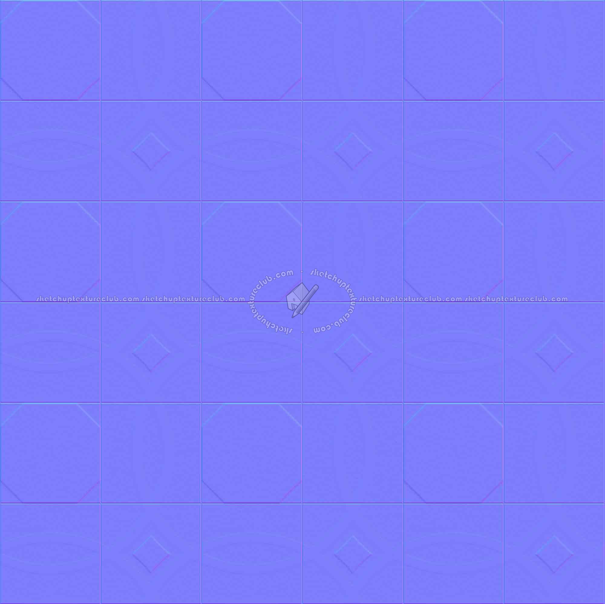 Textures   -   ARCHITECTURE   -   TILES INTERIOR   -   Cement - Encaustic   -   Cement  - Cement concrete tile texture seamless 13348 - Normal