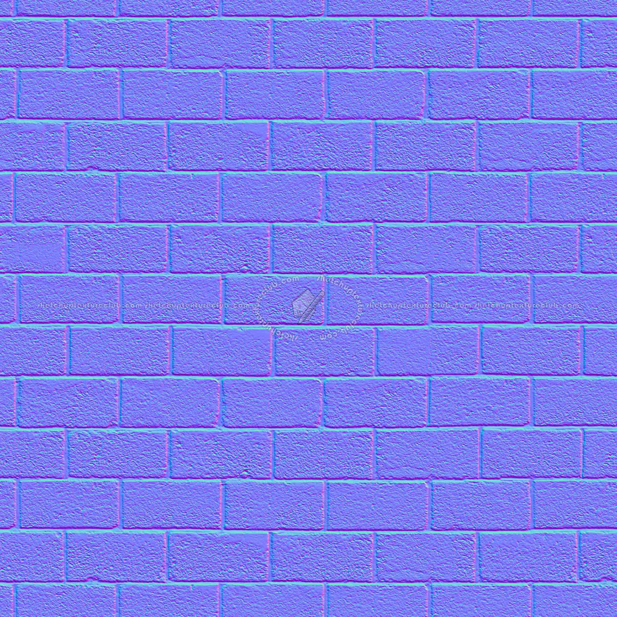 Textures   -   ARCHITECTURE   -   CONCRETE   -   Plates   -   Clean  - Clean cinder block texture seamless 01656 - Normal