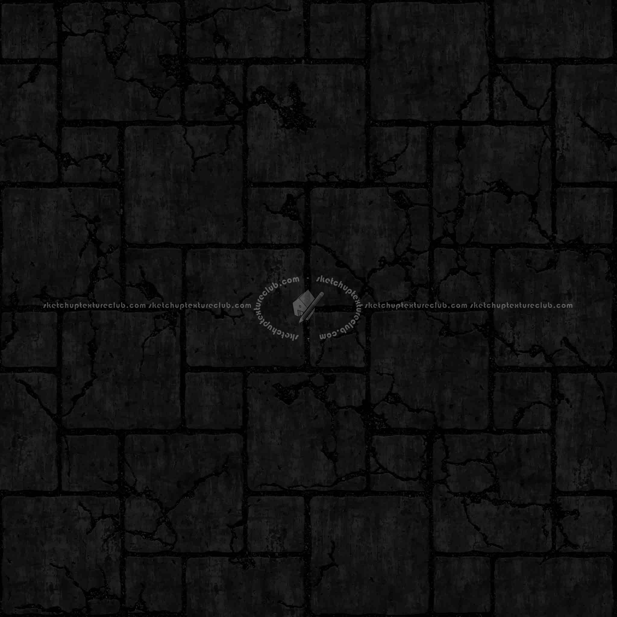 Textures   -   ARCHITECTURE   -   PAVING OUTDOOR   -   Concrete   -   Blocks damaged  - Concrete paving outdoor damaged texture seamless 05513 - Specular