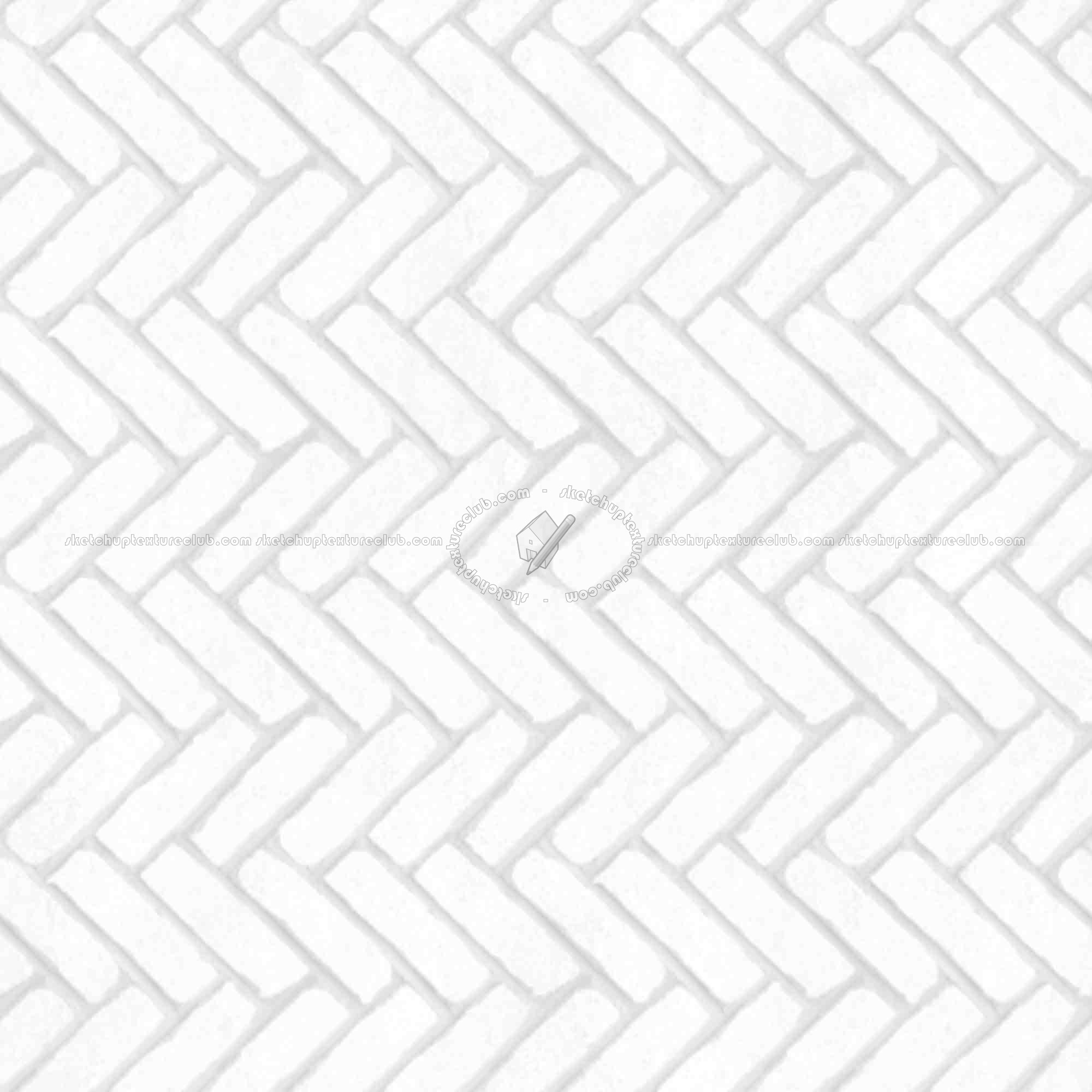 Textures   -   ARCHITECTURE   -   PAVING OUTDOOR   -   Concrete   -   Herringbone  - Concrete paving herringbone outdoor texture seamless 05823 - Ambient occlusion