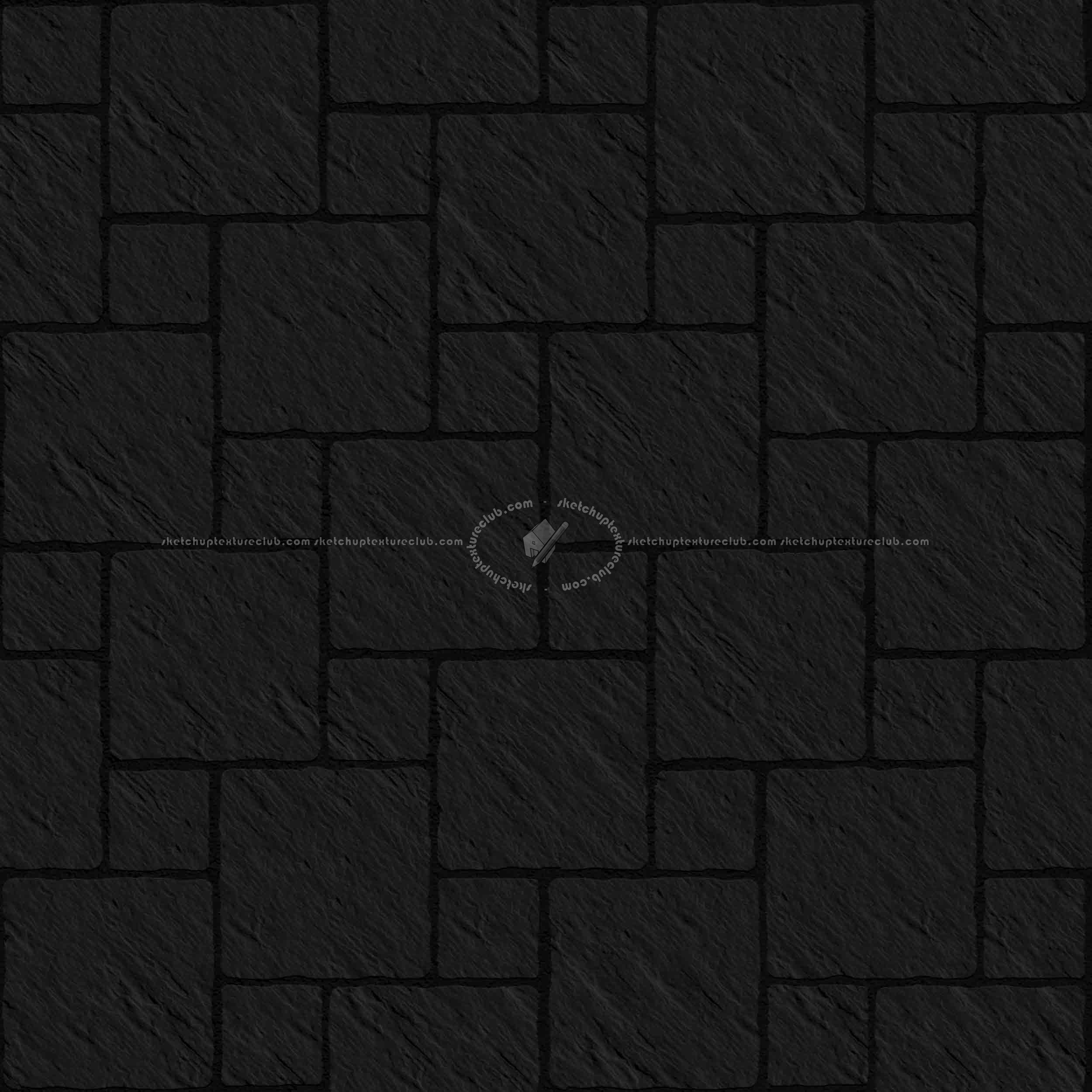 Textures   -   ARCHITECTURE   -   PAVING OUTDOOR   -   Pavers stone   -   Blocks mixed  - Pavers stone mixed size texture seamless 06121 - Specular