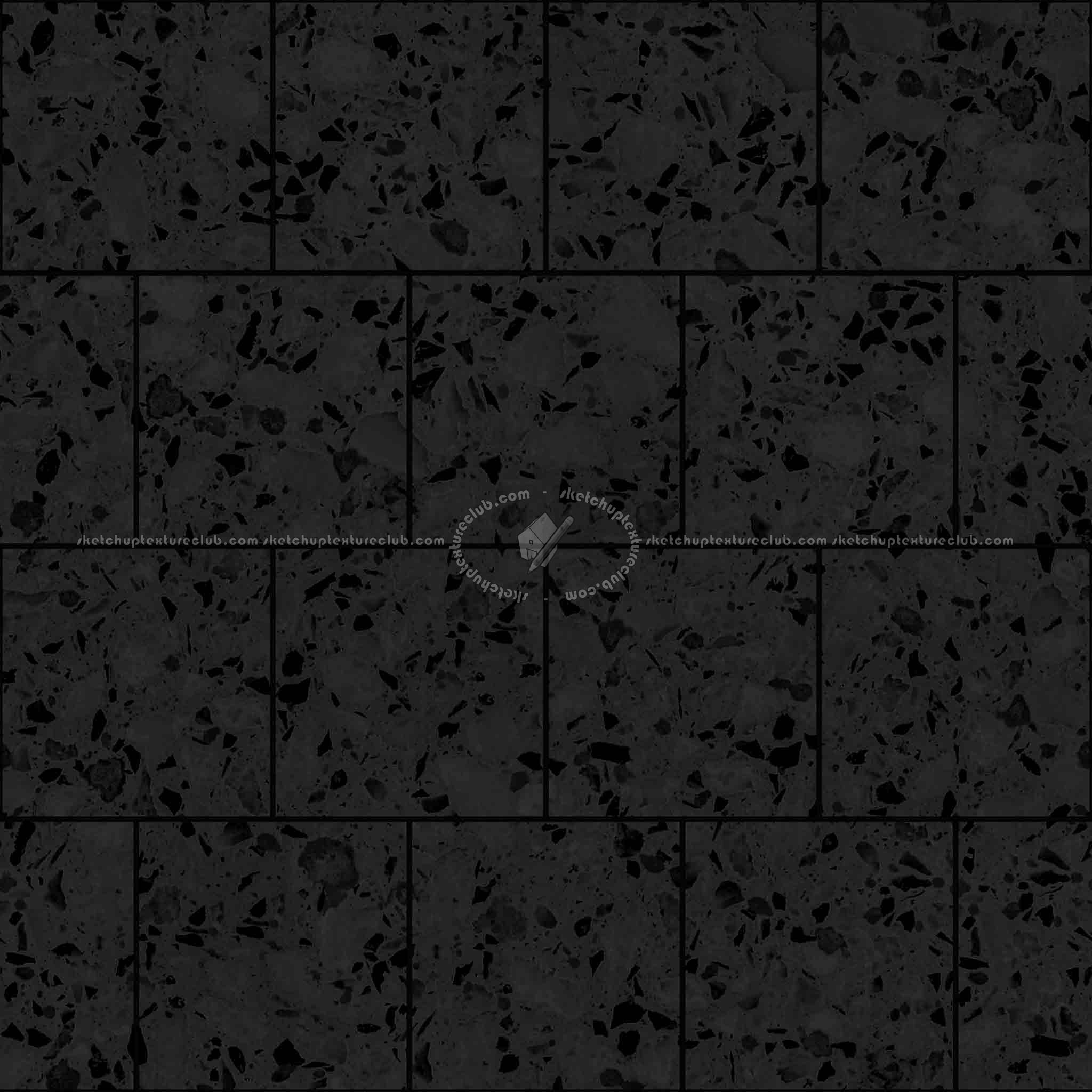 Textures   -   FREE PBR TEXTURES  - Terrazzo outdoor tiles PBR texture seamless 21846 - Specular