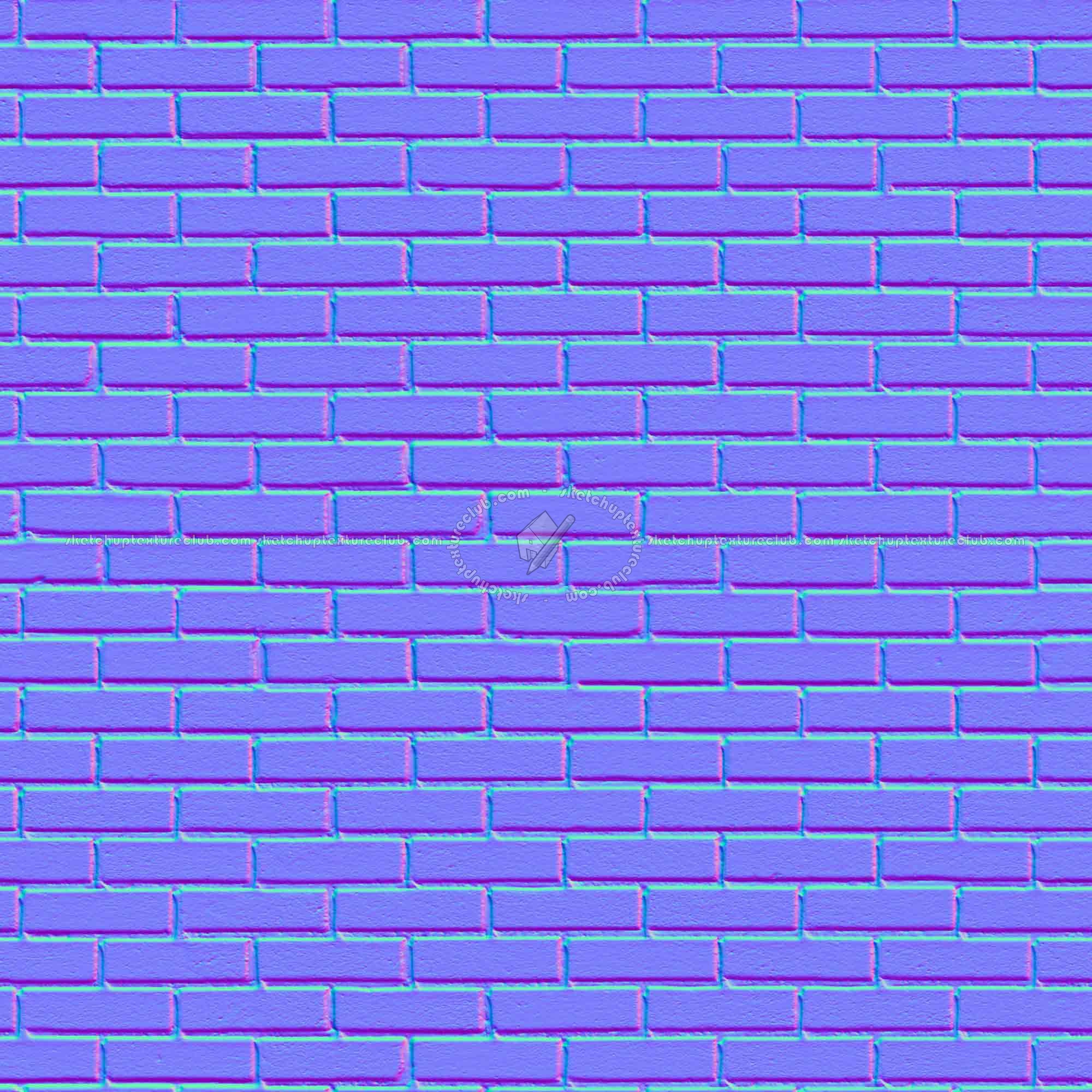 Textures   -   ARCHITECTURE   -   BRICKS   -   White Bricks  - White bricks texture seamless 00523 - Normal