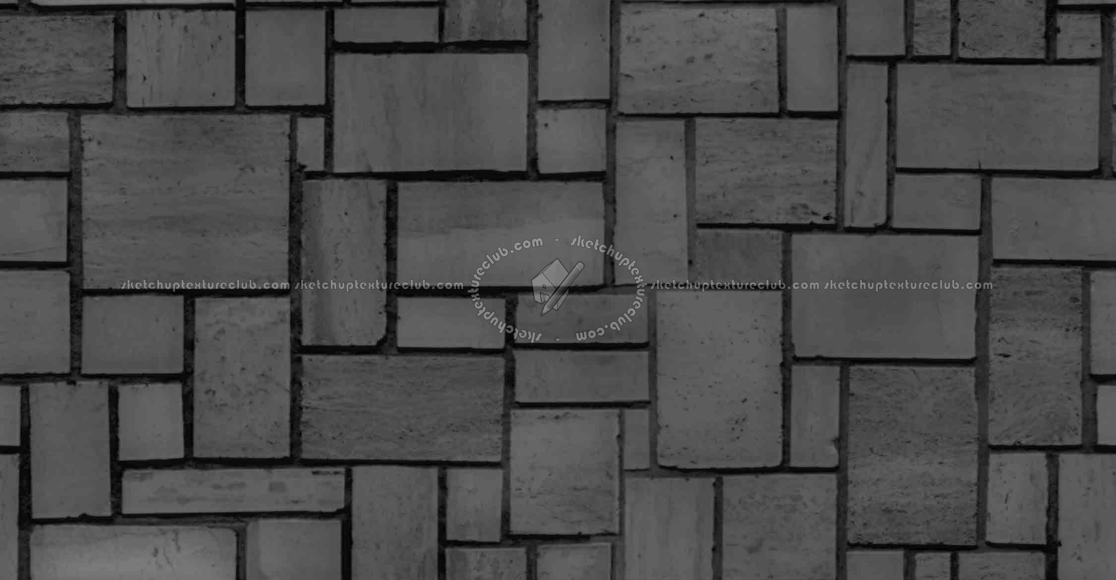 Textures   -   ARCHITECTURE   -   STONES WALLS   -   Claddings stone   -   Exterior  - travertine wall cladding texture seamless 21421 - Displacement