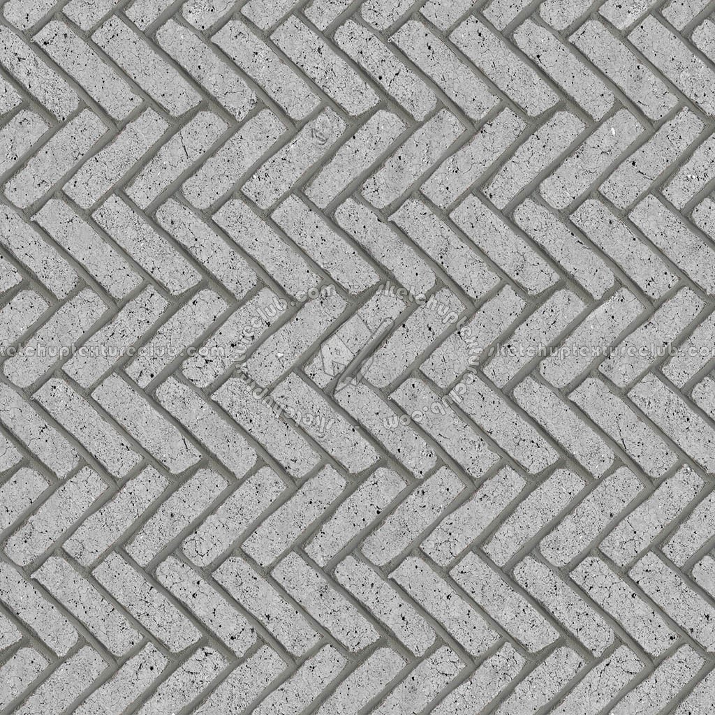 Textures   -   ARCHITECTURE   -   PAVING OUTDOOR   -   Concrete   -   Herringbone  - Concrete paving herringbone outdoor texture seamless 05824 (seamless)