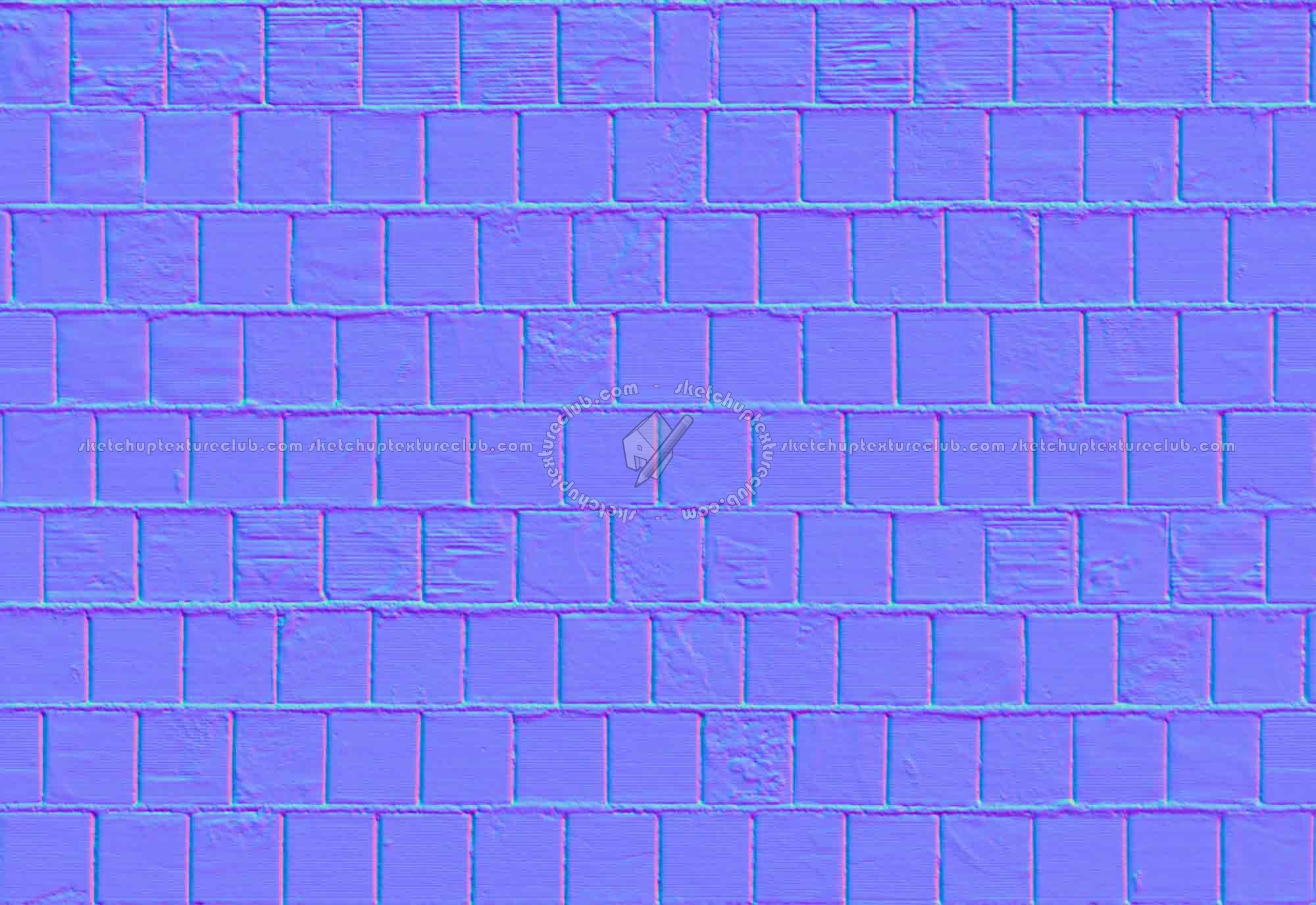 Textures   -   ARCHITECTURE   -   BRICKS   -   Dirty Bricks  - Dirty bricks texture seamless 19045 - Normal