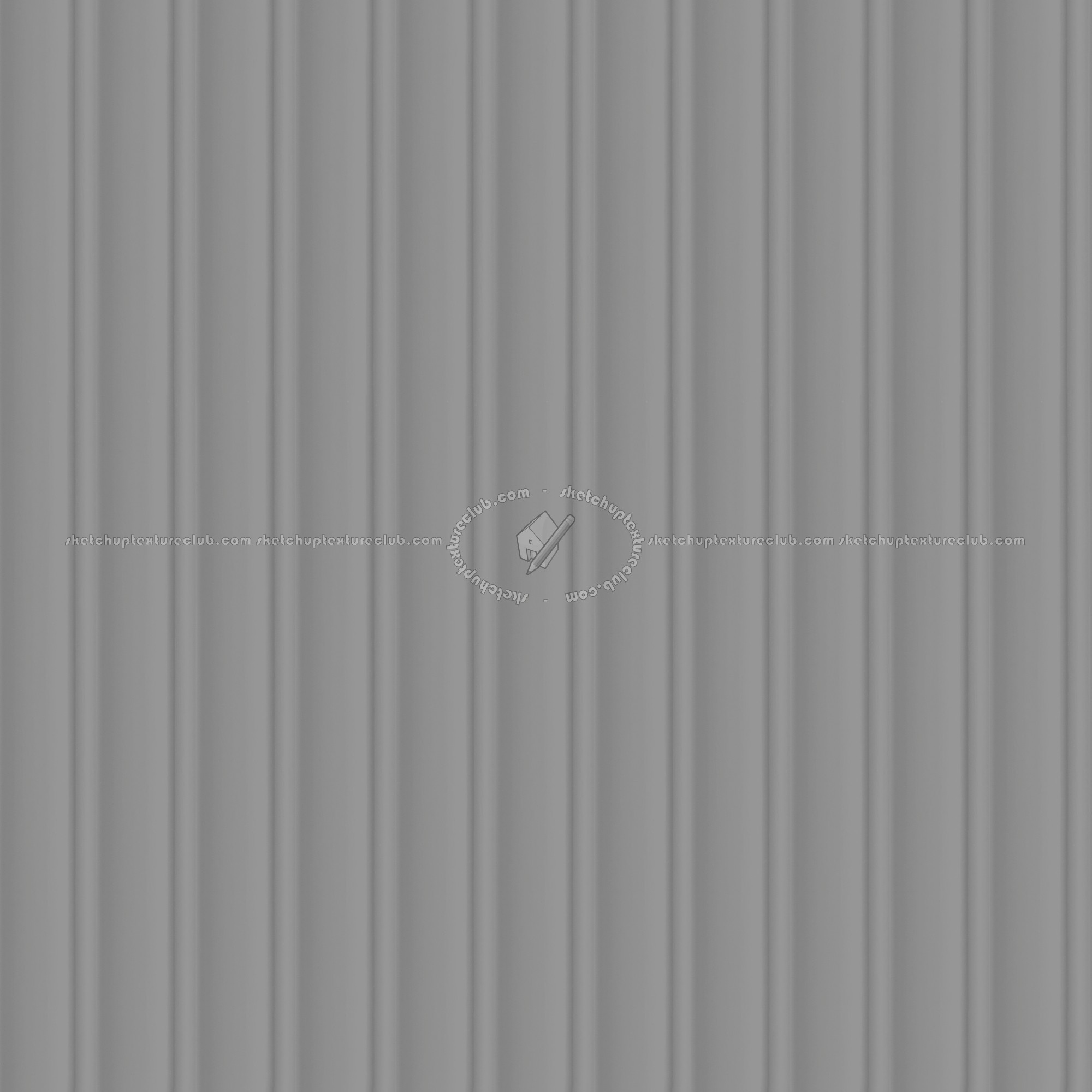 Textures   -   MATERIALS   -   METALS   -   Corrugated  - Painted corrugated metal texture seamless 09952 - Specular