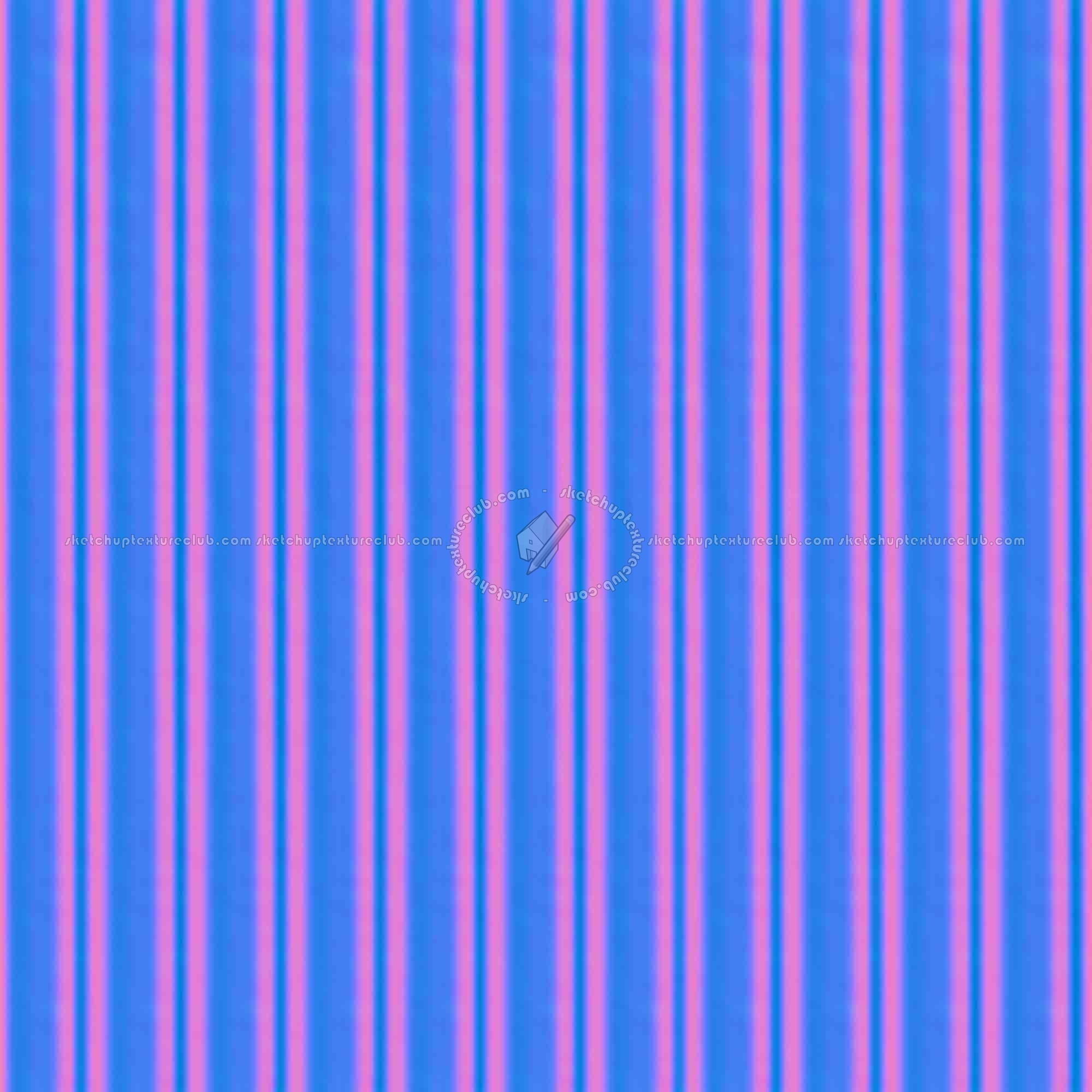 Textures   -   MATERIALS   -   METALS   -   Corrugated  - Painted corrugated metal texture seamless 09952 - Normal