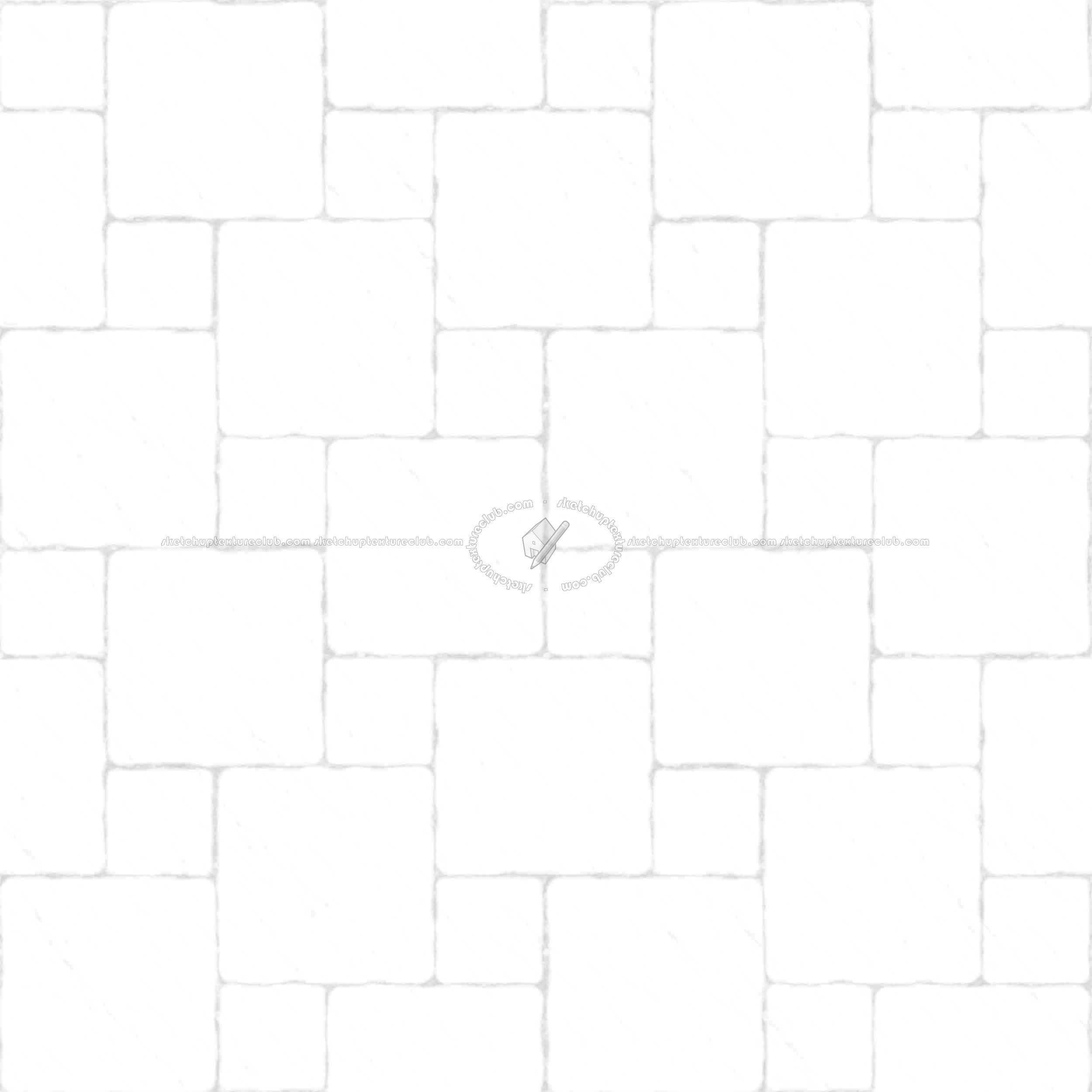 Textures   -   ARCHITECTURE   -   PAVING OUTDOOR   -   Pavers stone   -   Blocks mixed  - Pavers stone mixed size texture seamless 06122 - Ambient occlusion