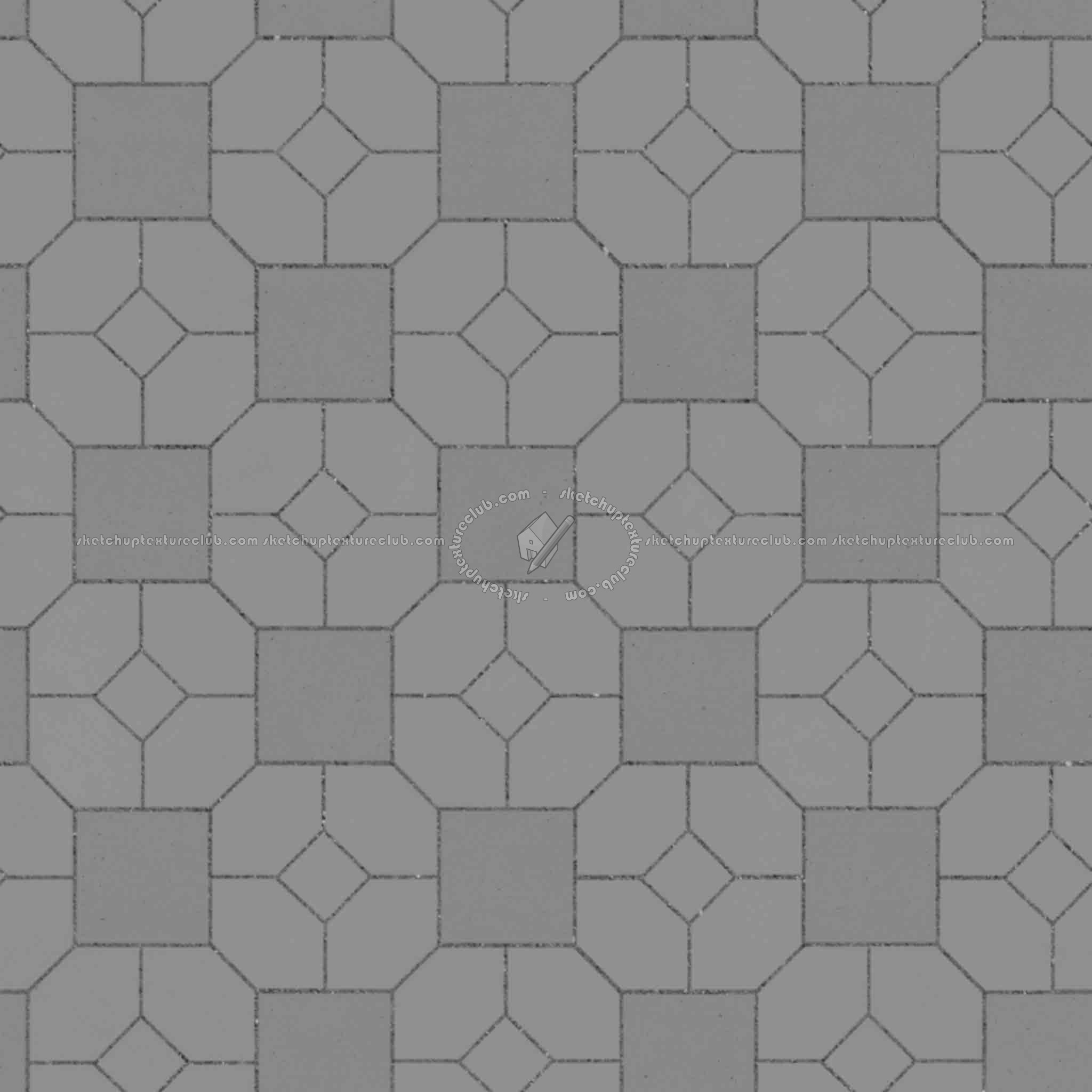 Textures   -   ARCHITECTURE   -   PAVING OUTDOOR   -   Concrete   -   Blocks mixed  - Paving concrete mixed size texture seamless 05596 - Displacement