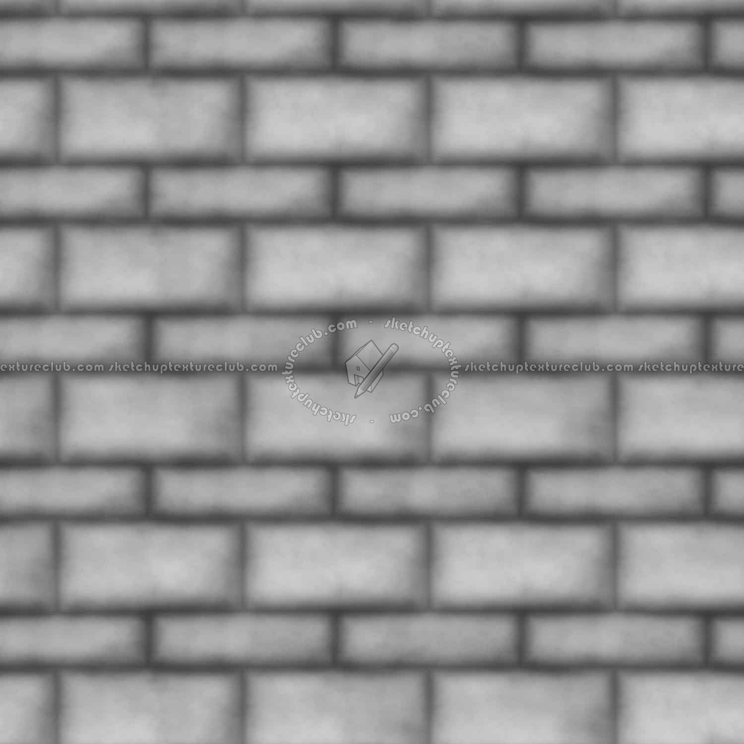 Textures   -   ARCHITECTURE   -   STONES WALLS   -   Stone blocks  - Rome wall stone with regular blocks texture seamless 08327 - Displacement