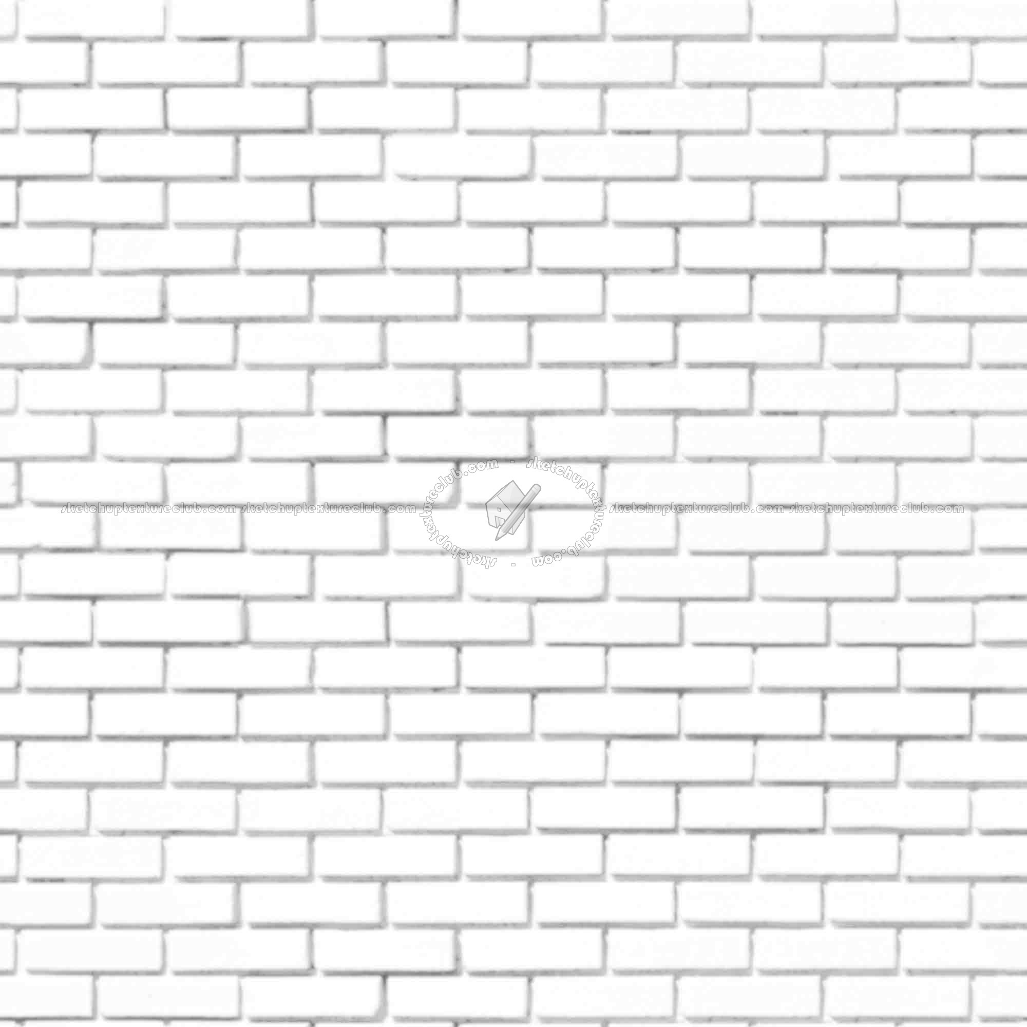 Textures   -   ARCHITECTURE   -   BRICKS   -   White Bricks  - White bricks texture seamles 00524 - Ambient occlusion