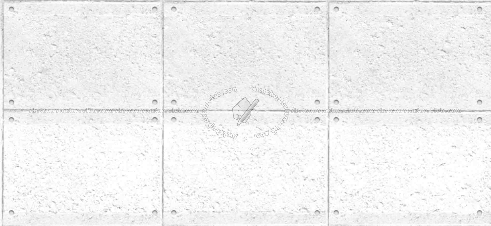Textures   -   ARCHITECTURE   -   CONCRETE   -   Plates   -   Clean  - Concrete clean plates wall texture seamless 01658 - Ambient occlusion
