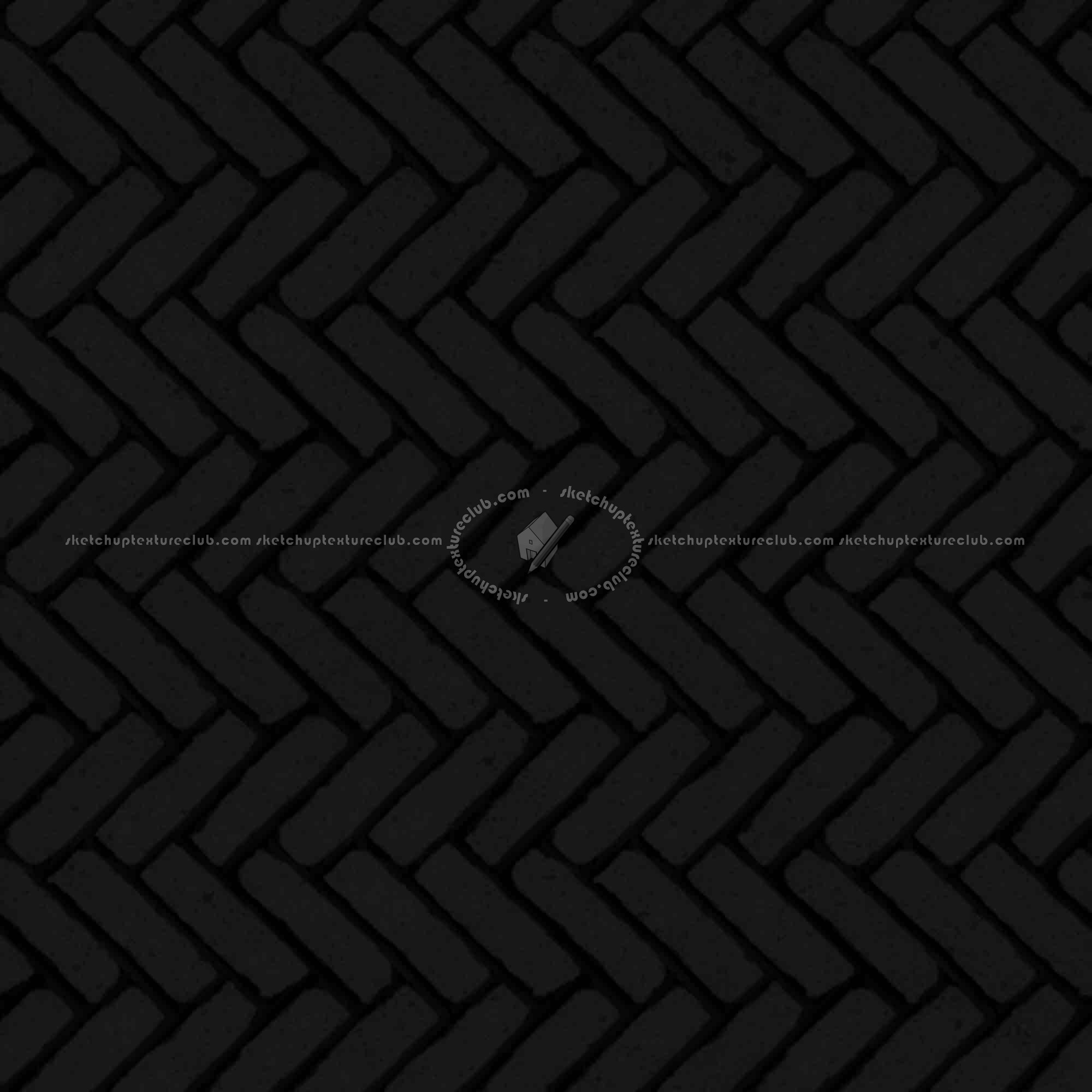 Textures   -   ARCHITECTURE   -   PAVING OUTDOOR   -   Concrete   -   Herringbone  - Concrete paving herringbone outdoor texture seamless 05825 - Specular