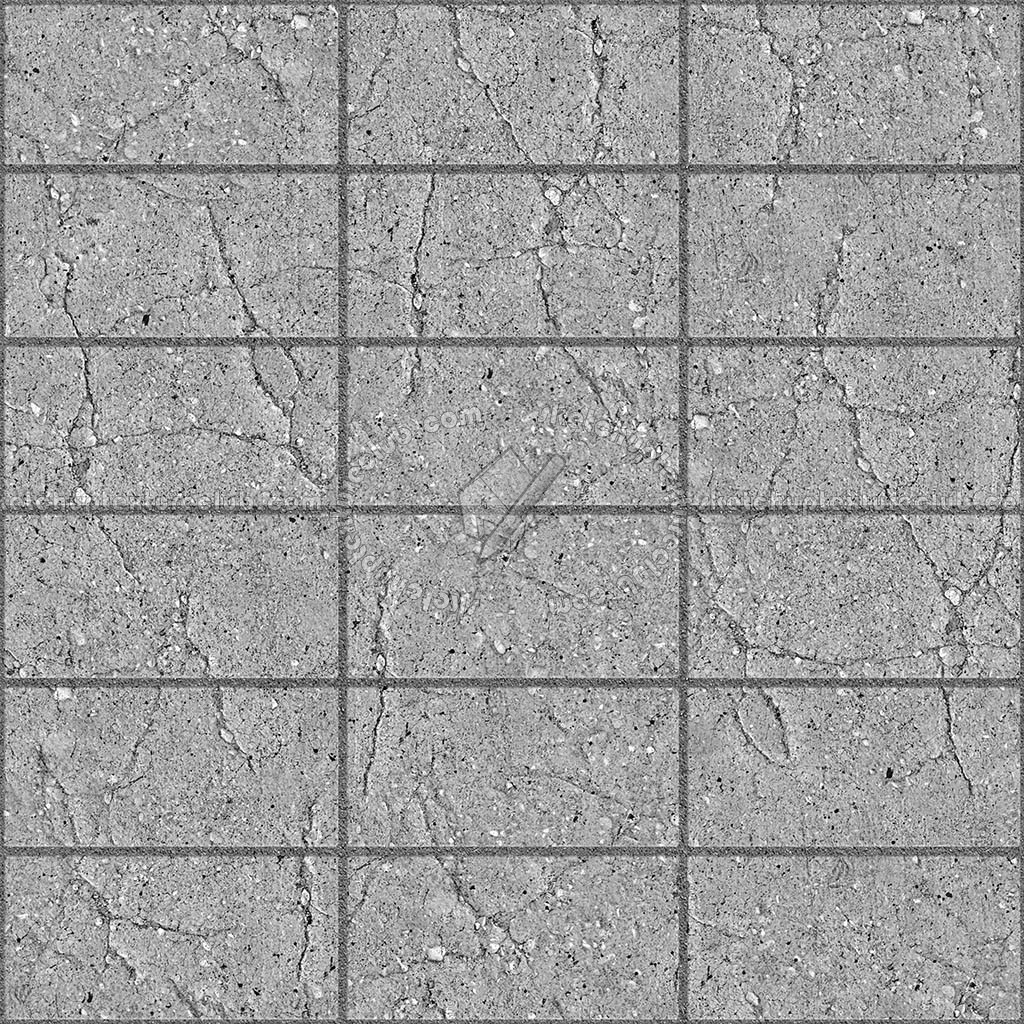 Textures   -   ARCHITECTURE   -   PAVING OUTDOOR   -   Concrete   -   Blocks damaged  - Concrete paving outdoor damaged texture seamless 05515 (seamless)