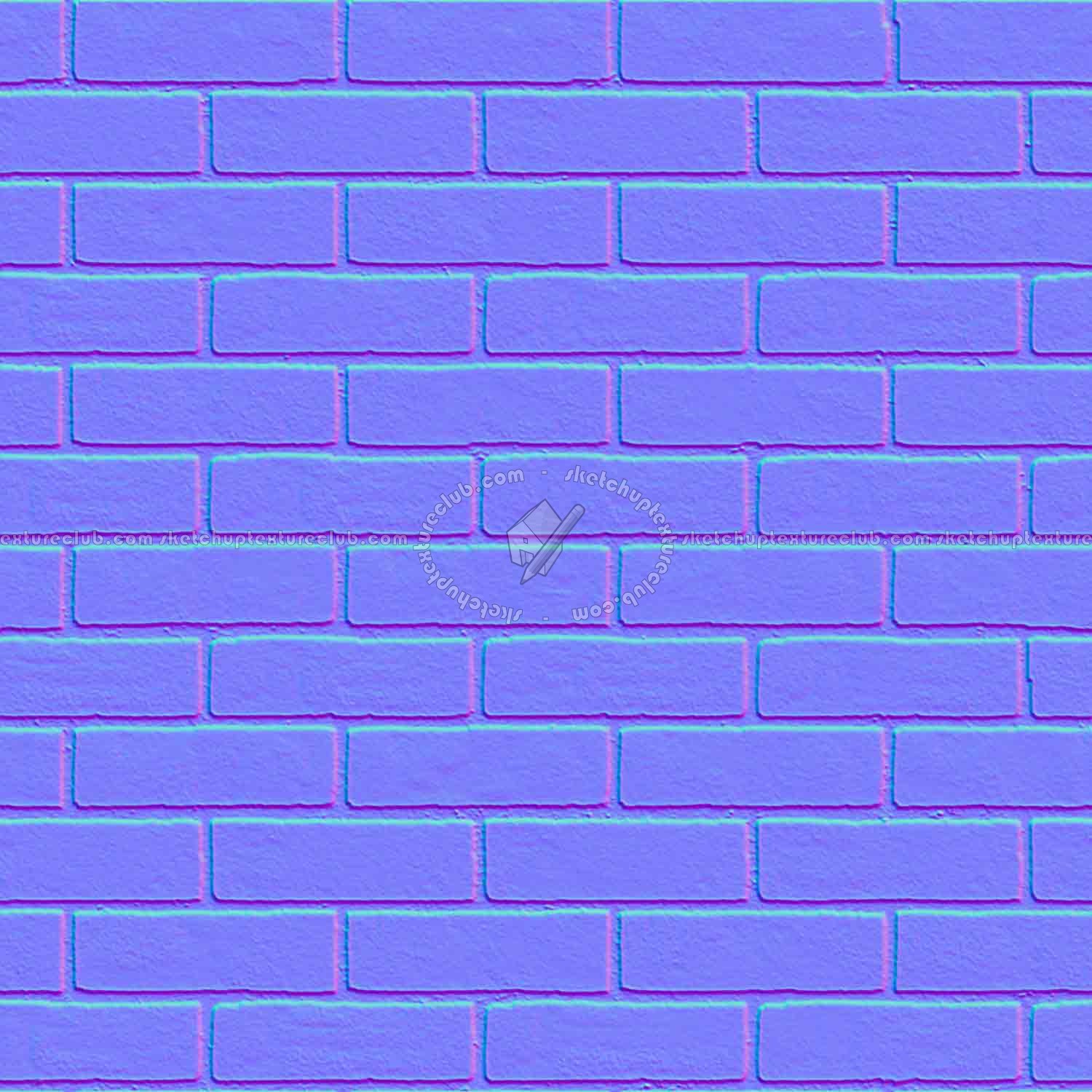 Textures   -   ARCHITECTURE   -   BRICKS   -   Facing Bricks   -   Smooth  - Facing smooth bricks texture seamless 00285 - Normal