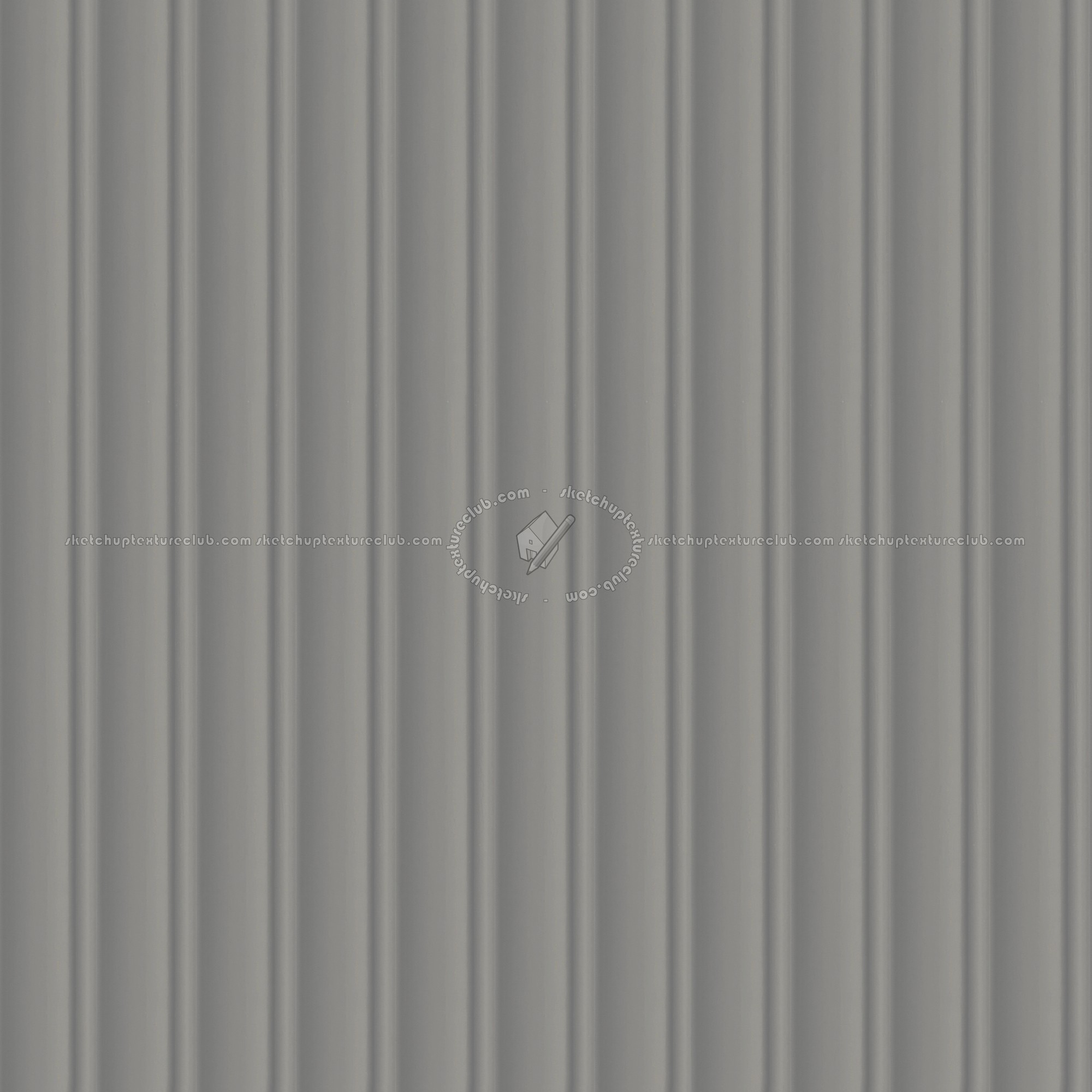 Textures   -   MATERIALS   -   METALS   -   Corrugated  - Painted corrugated metal texture seamless 09953 - Specular