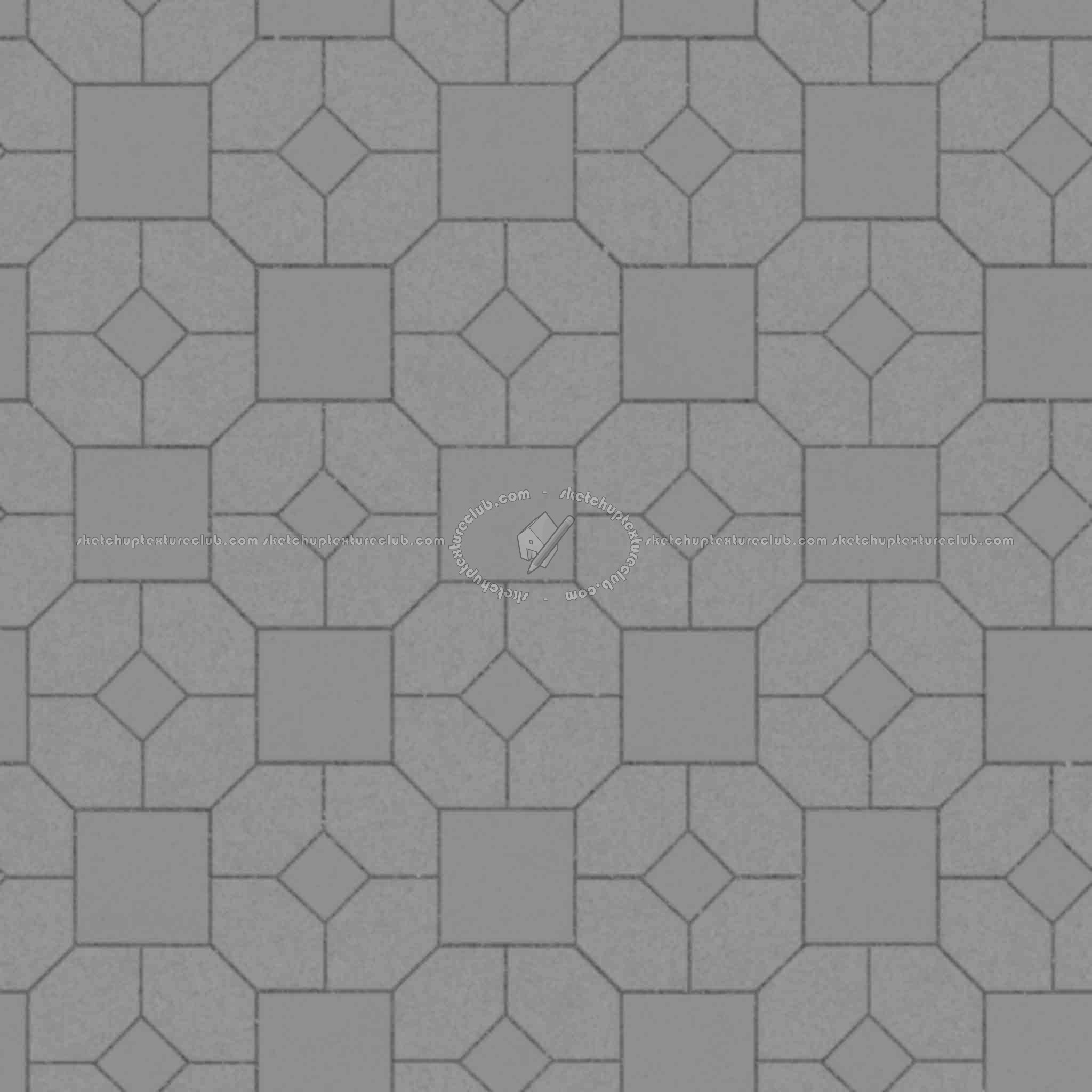 Textures   -   ARCHITECTURE   -   PAVING OUTDOOR   -   Concrete   -   Blocks mixed  - Paving concrete mixed size texture seamless 05597 - Displacement