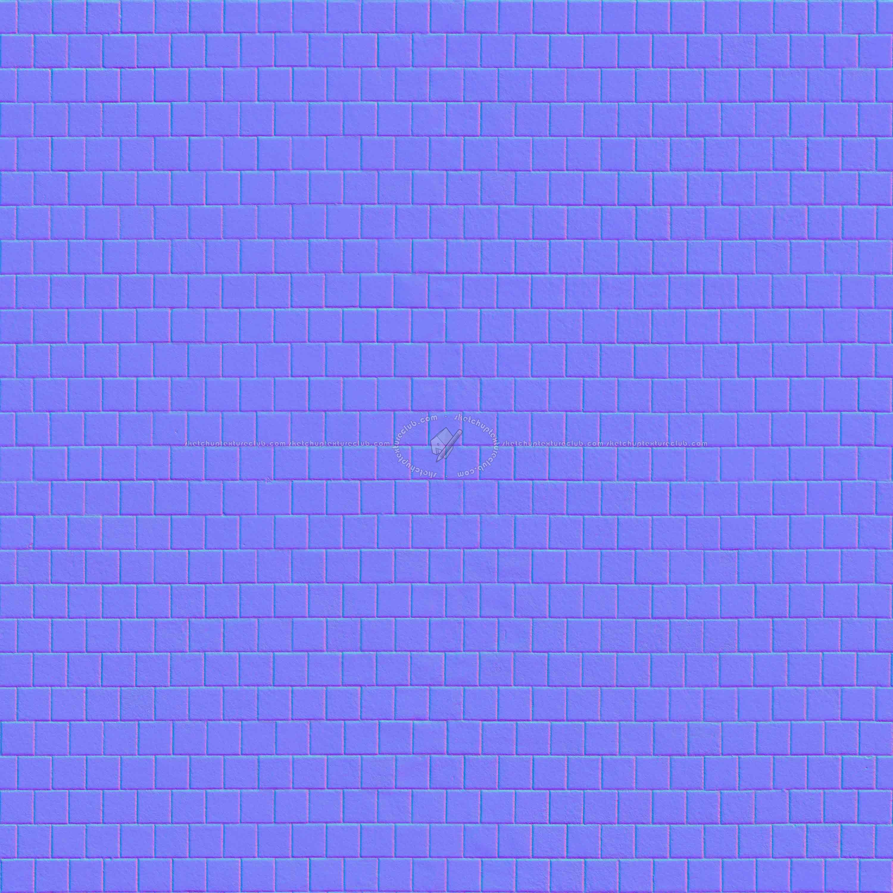 Textures   -   ARCHITECTURE   -   PAVING OUTDOOR   -   Concrete   -   Blocks regular  - Paving outdoor concrete regular block texture seamless 05661 - Normal