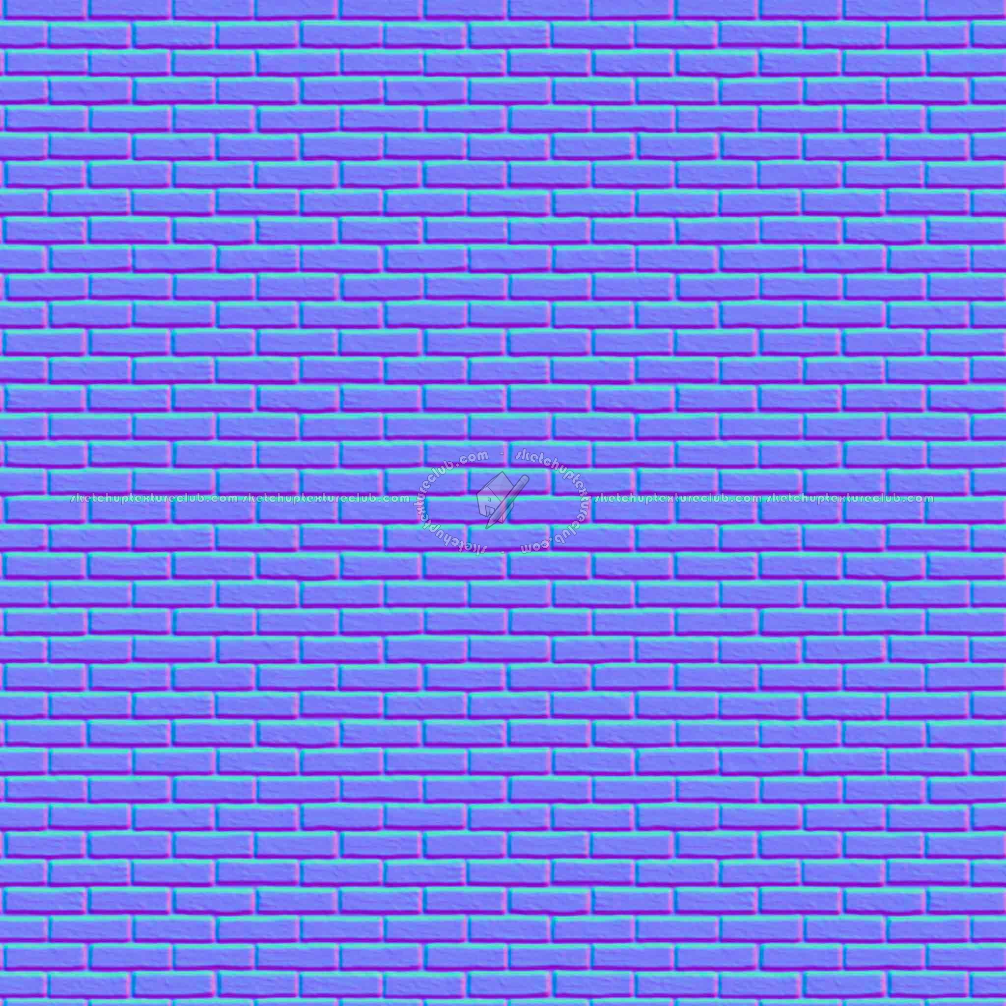 Textures   -   ARCHITECTURE   -   BRICKS   -   Facing Bricks   -   Rustic  - Rustic bricks texture seamless 00209 - Normal