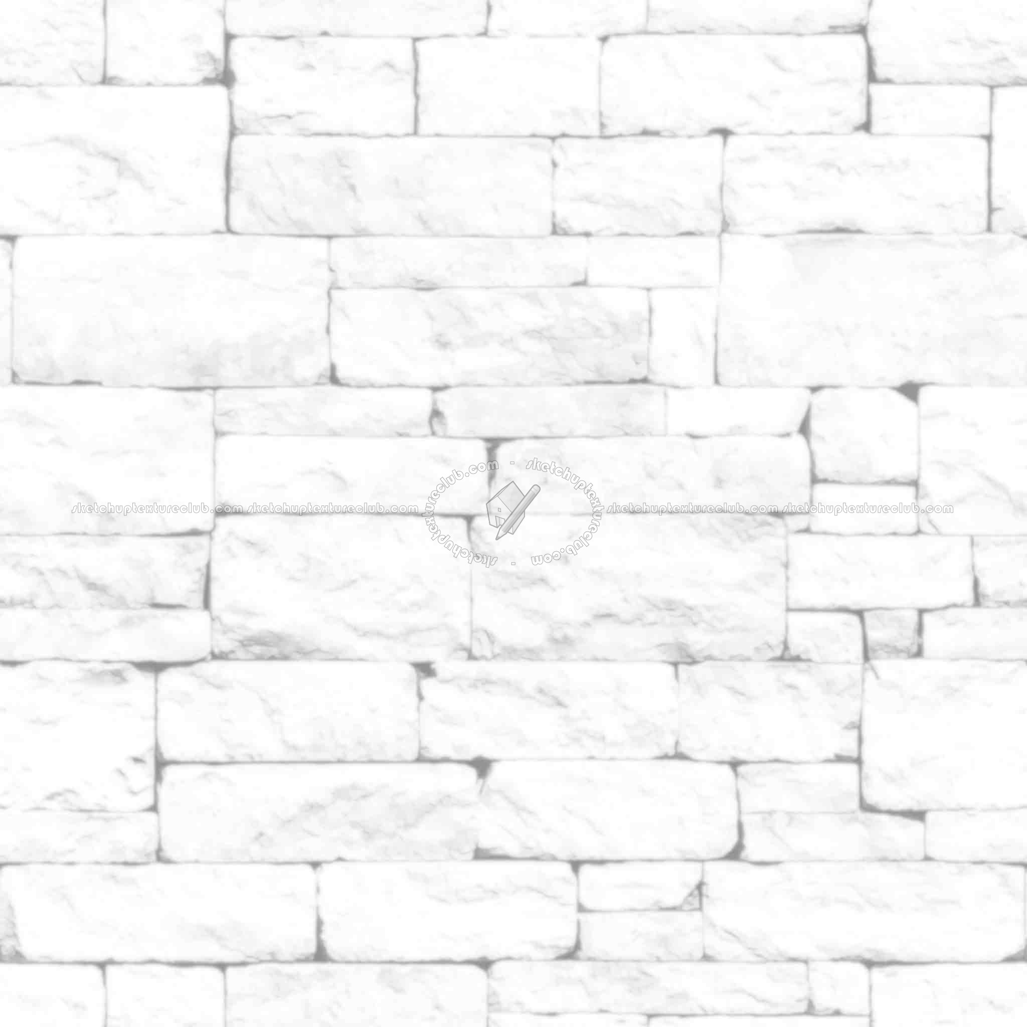 Textures   -   ARCHITECTURE   -   STONES WALLS   -   Stone blocks  - Wall stone with regular blocks texture seamless 08328 - Ambient occlusion
