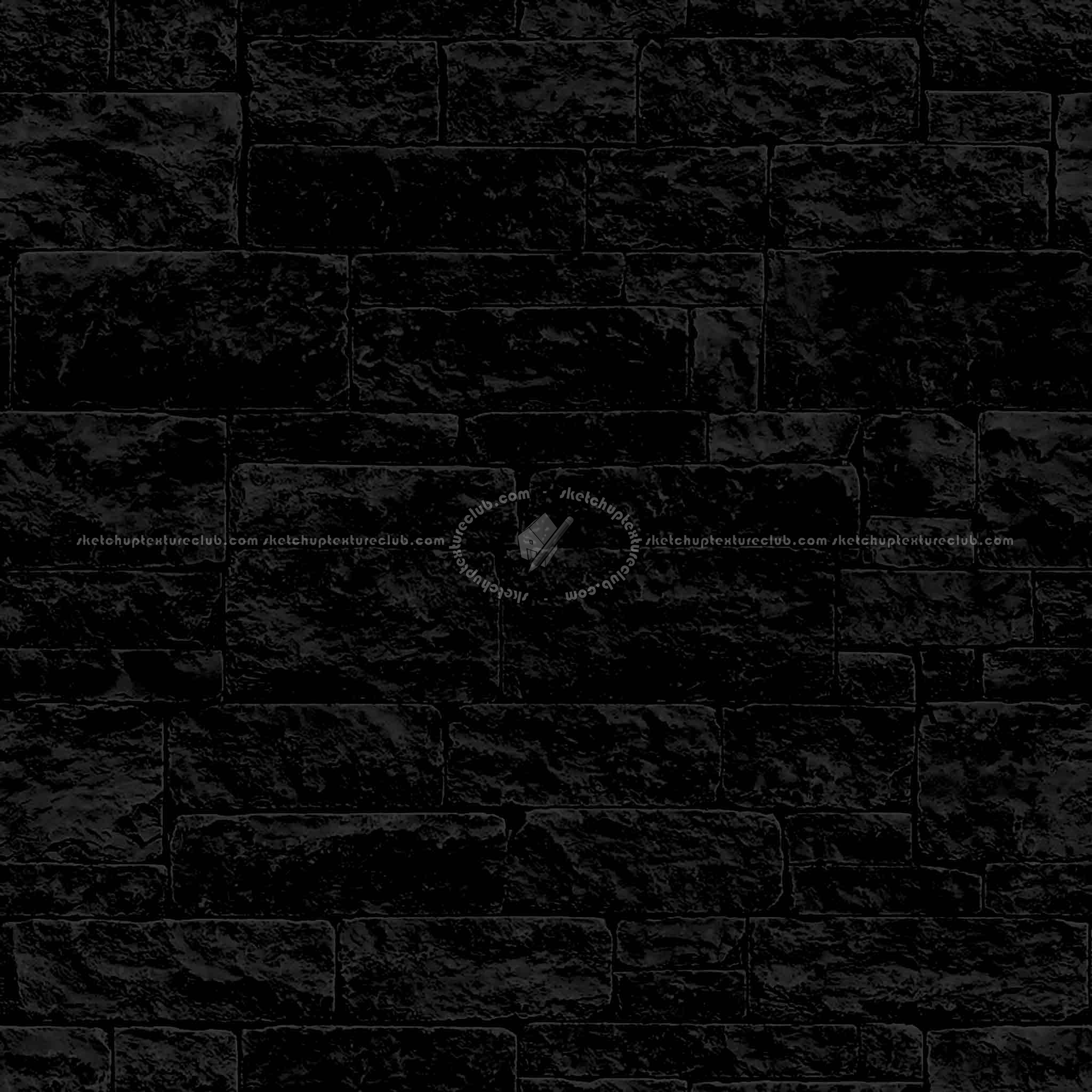 Textures   -   ARCHITECTURE   -   STONES WALLS   -   Stone blocks  - Wall stone with regular blocks texture seamless 08328 - Specular