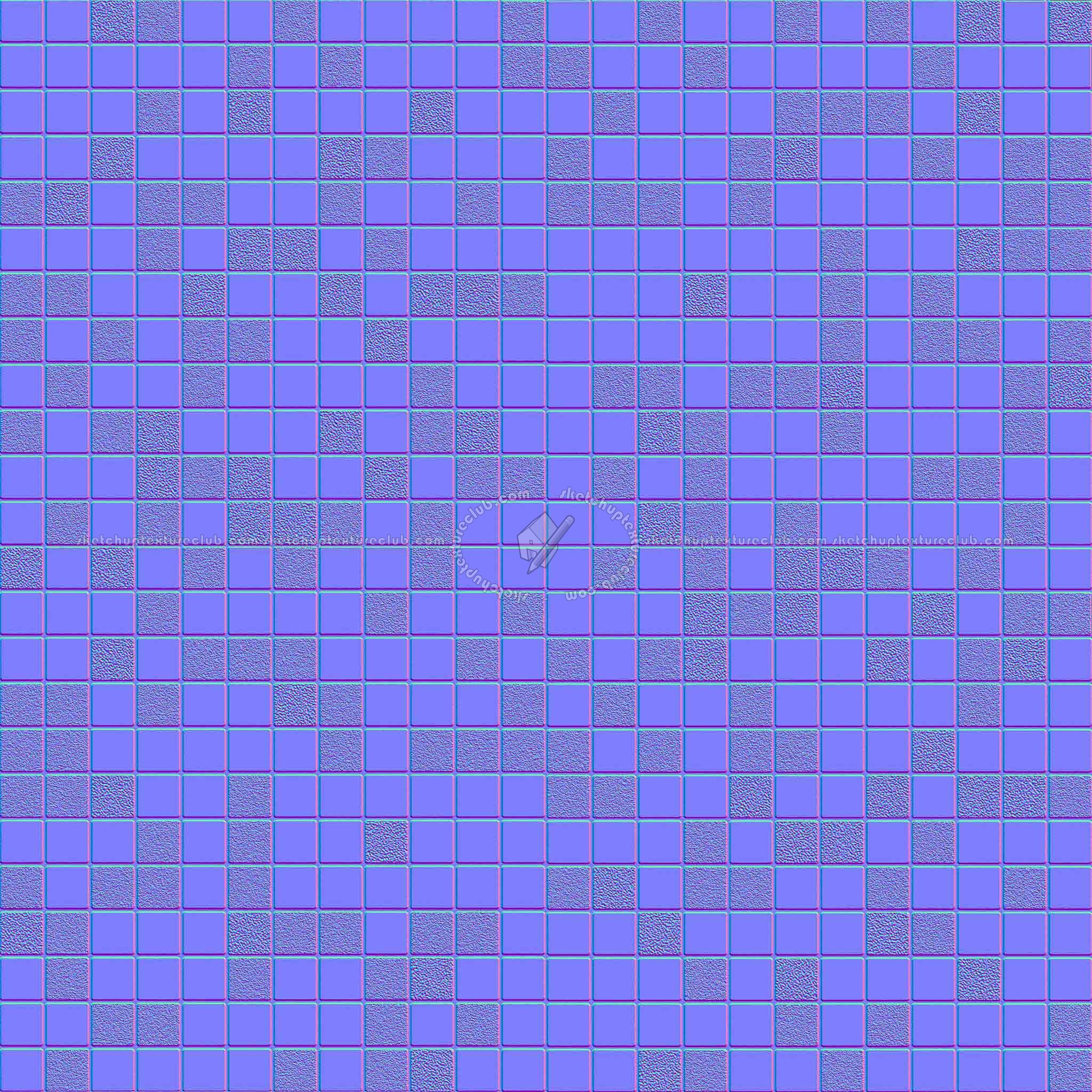 Textures   -   ARCHITECTURE   -   TILES INTERIOR   -   Mosaico   -   Classic format   -   Multicolor  - Mosaico multicolor tiles texture seamless 15003 - Normal
