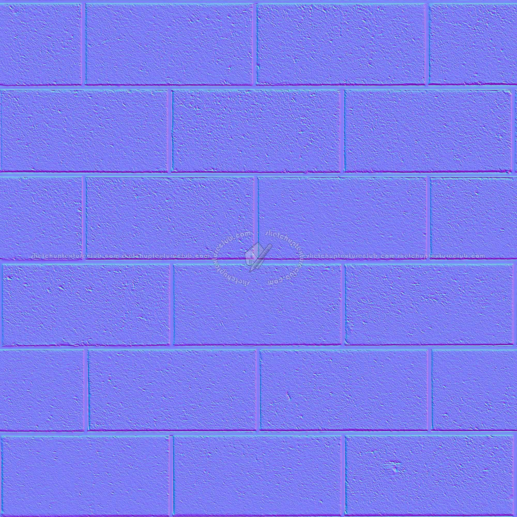 Textures   -   ARCHITECTURE   -   CONCRETE   -   Plates   -   Clean  - Painted concrete clean plates wall texture seamless 01659 - Normal