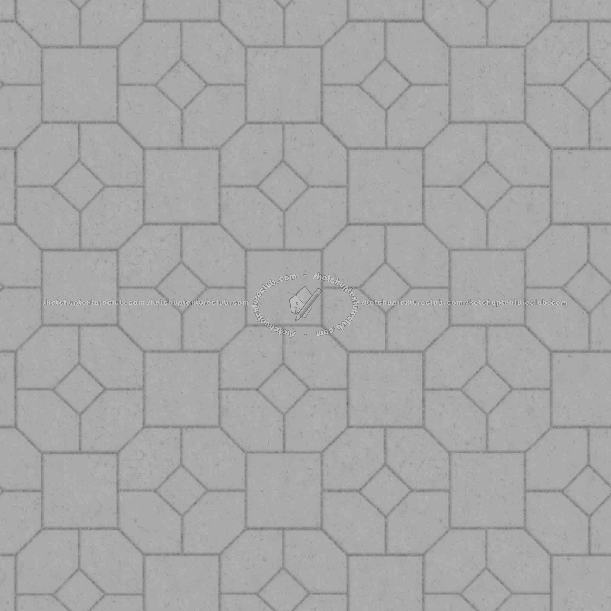 Textures   -   ARCHITECTURE   -   PAVING OUTDOOR   -   Concrete   -   Blocks mixed  - Paving concrete mixed size texture seamless 05598 - Displacement