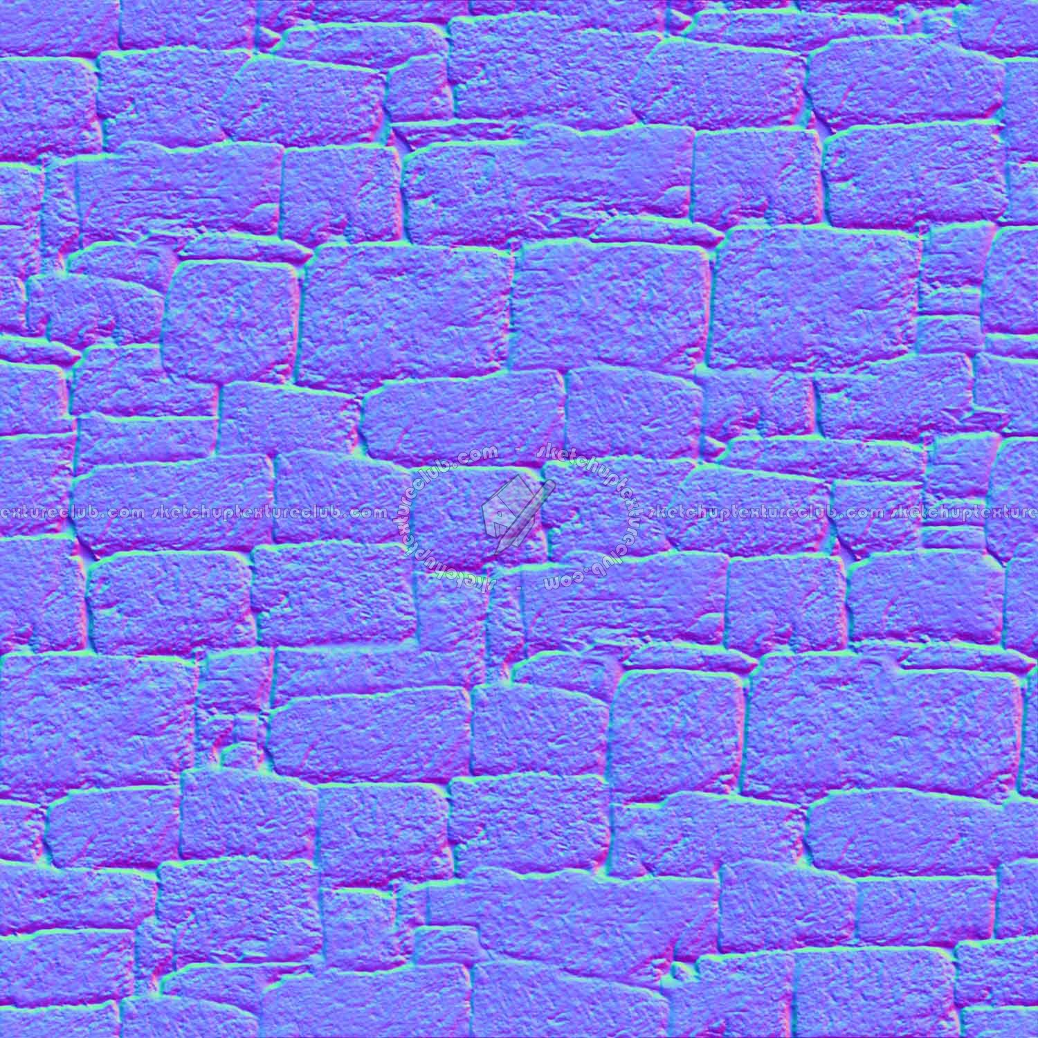 Textures   -   ARCHITECTURE   -   STONES WALLS   -   Stone blocks  - Wall stone with regular blocks texture seamless 08329 - Normal