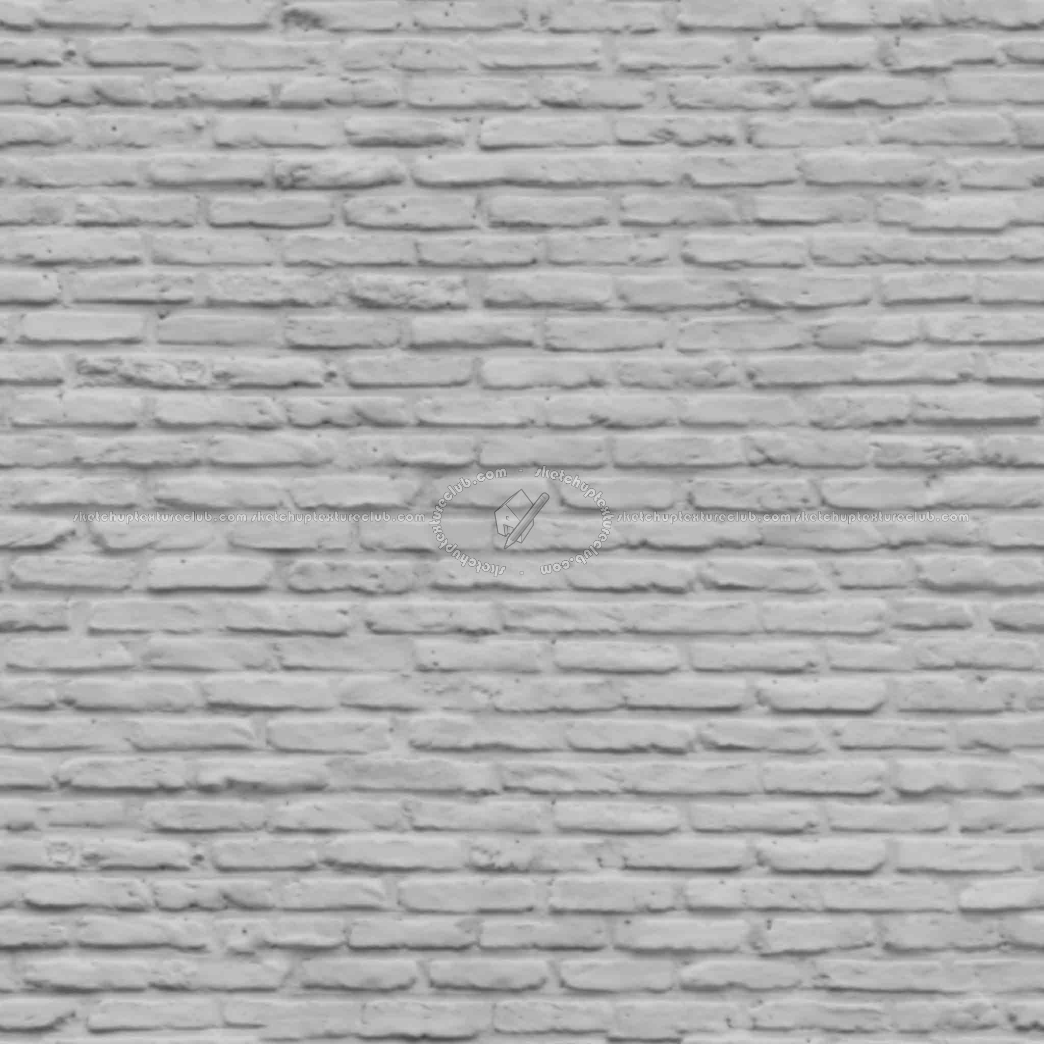 Textures   -   ARCHITECTURE   -   BRICKS   -   White Bricks  - White bricks texture seamless 00526 - Displacement