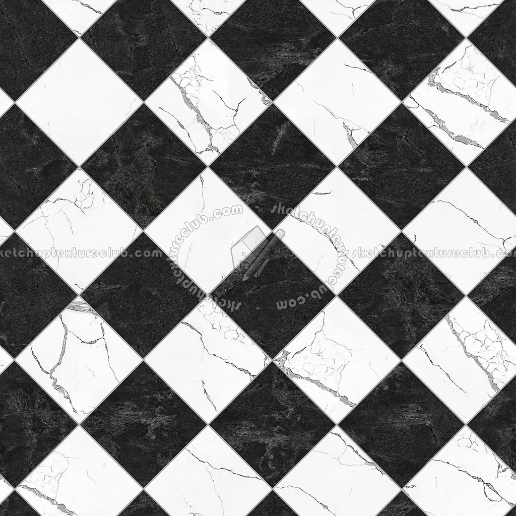 White Marble Tile Texture Seamless, White Black Tiles