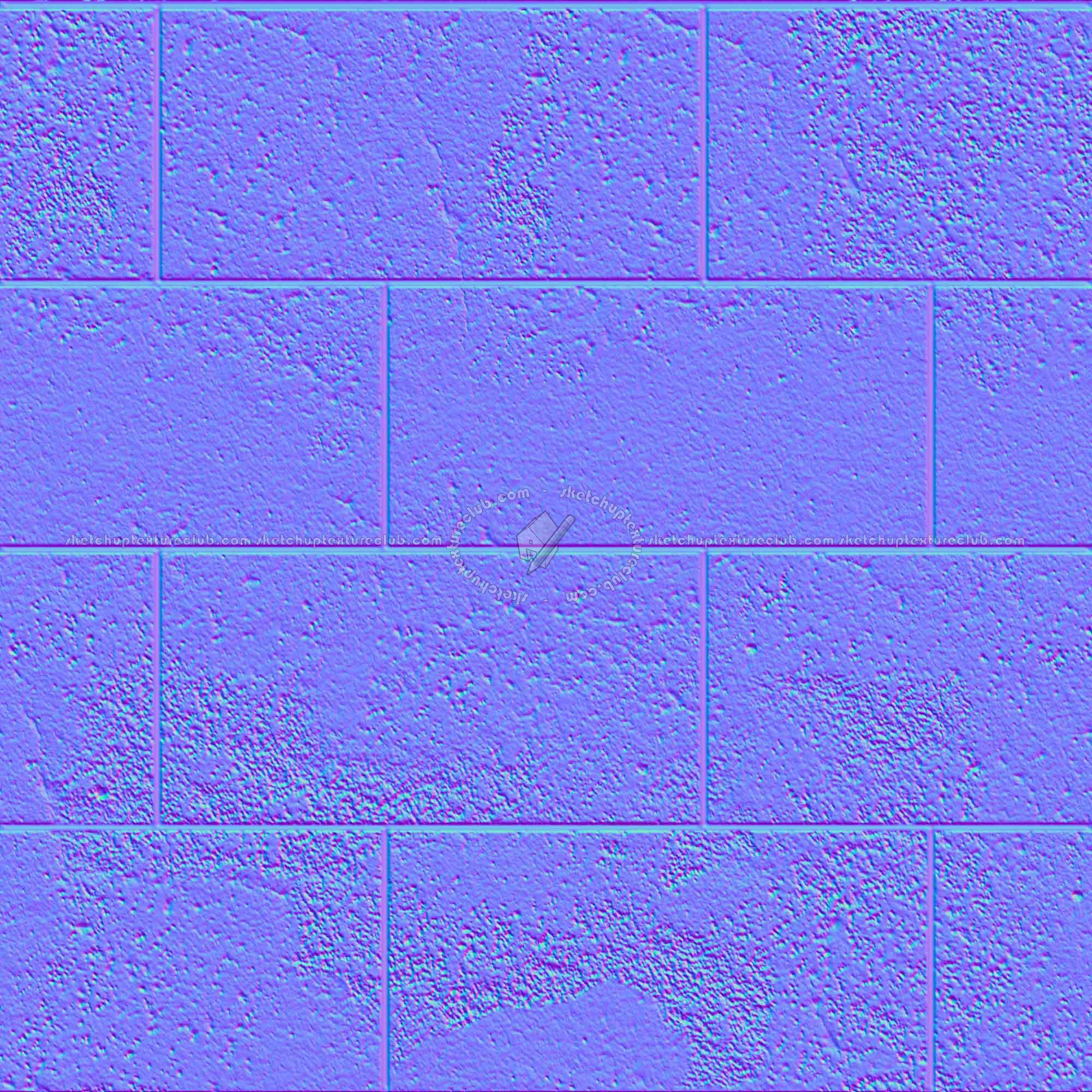 Textures   -   ARCHITECTURE   -   CONCRETE   -   Plates   -   Dirty  - Concrete dirt plates wall texture seamless 01749 - Normal