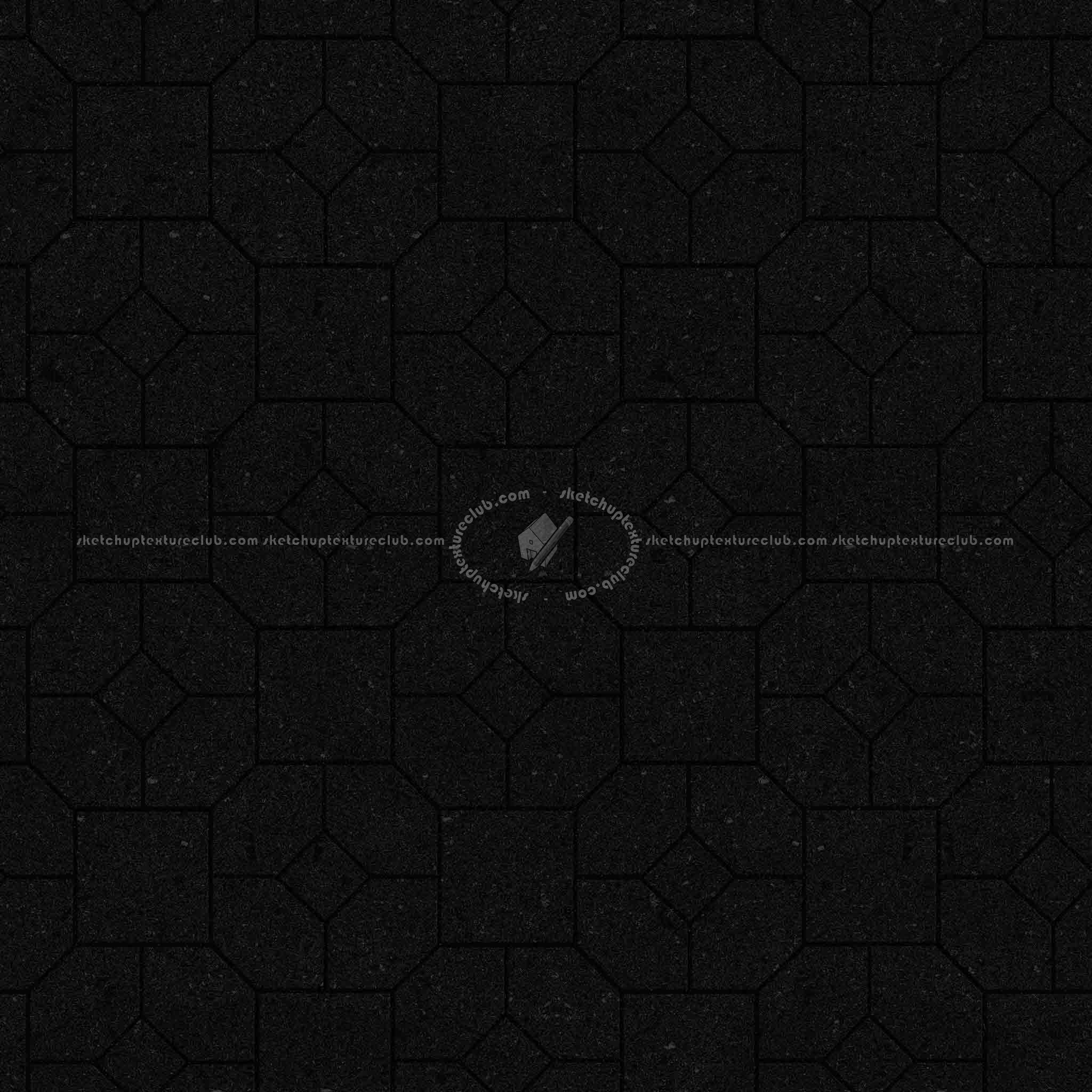 Textures   -   ARCHITECTURE   -   PAVING OUTDOOR   -   Concrete   -   Blocks mixed  - Paving concrete mixed size texture seamless 05599 - Specular