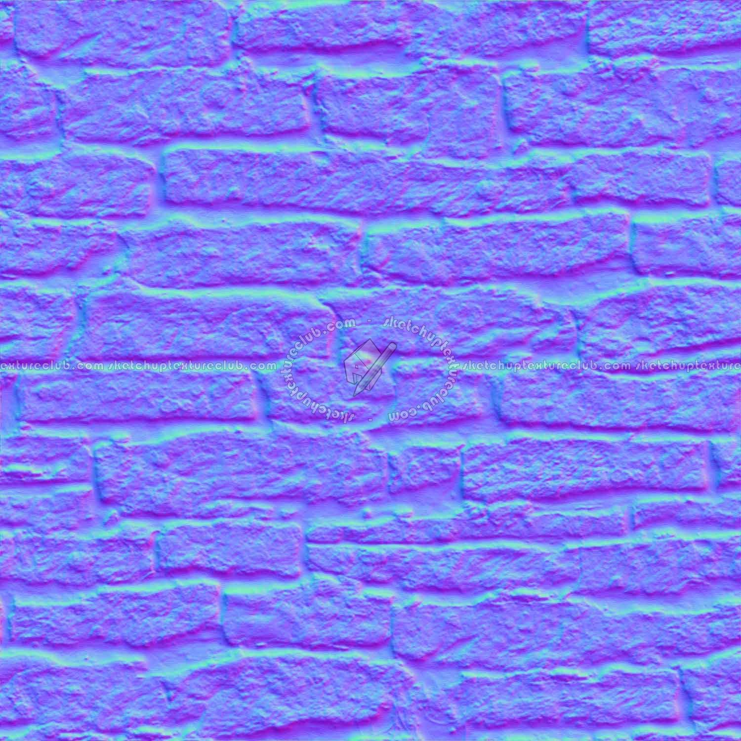 Textures   -   ARCHITECTURE   -   STONES WALLS   -   Stone blocks  - Wall stone with regular blocks texture seamless 08330 - Normal