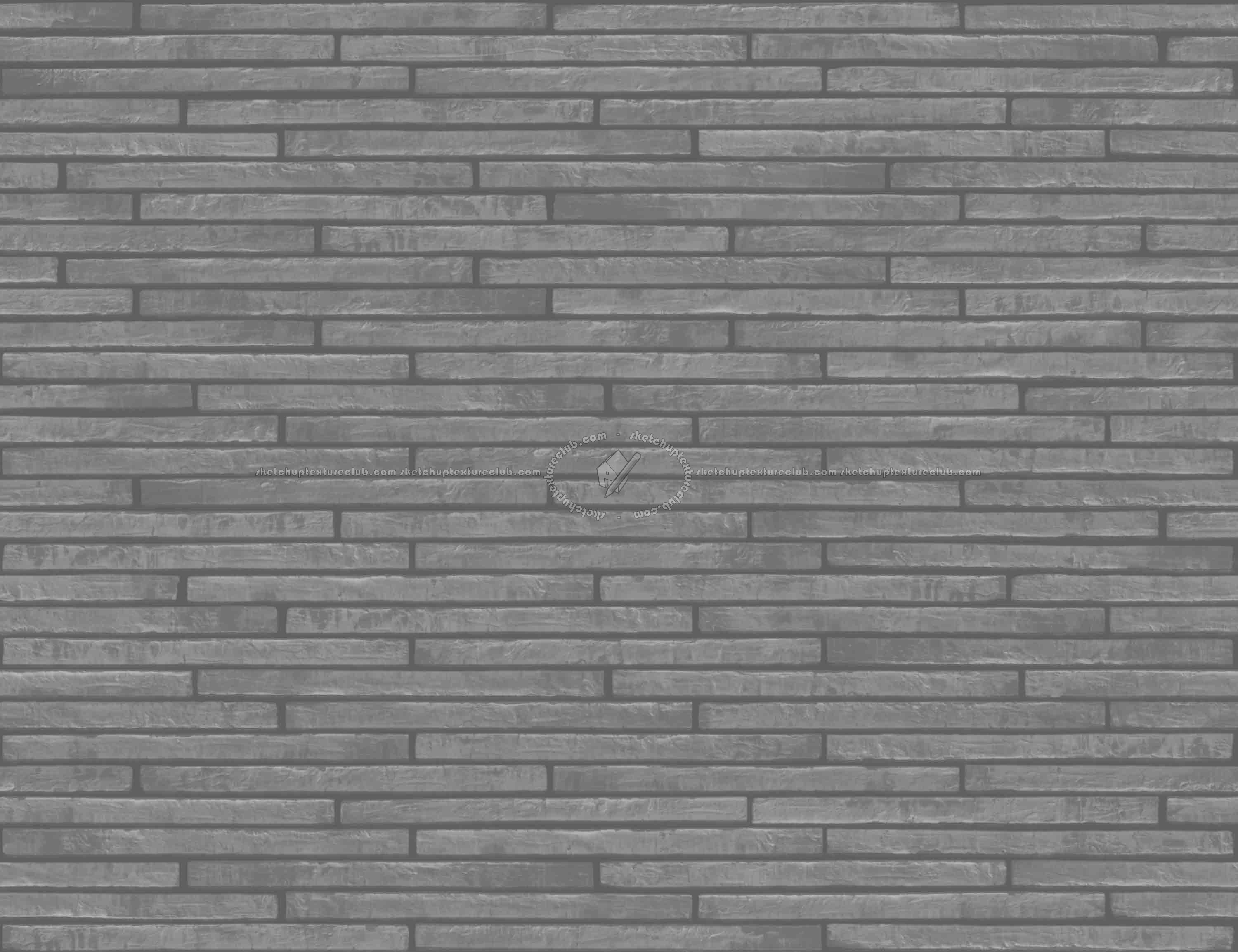 Textures - FREE PBR TEXTURES - Clay bricks light mortar PBR texture seamless 21910 - Displacement