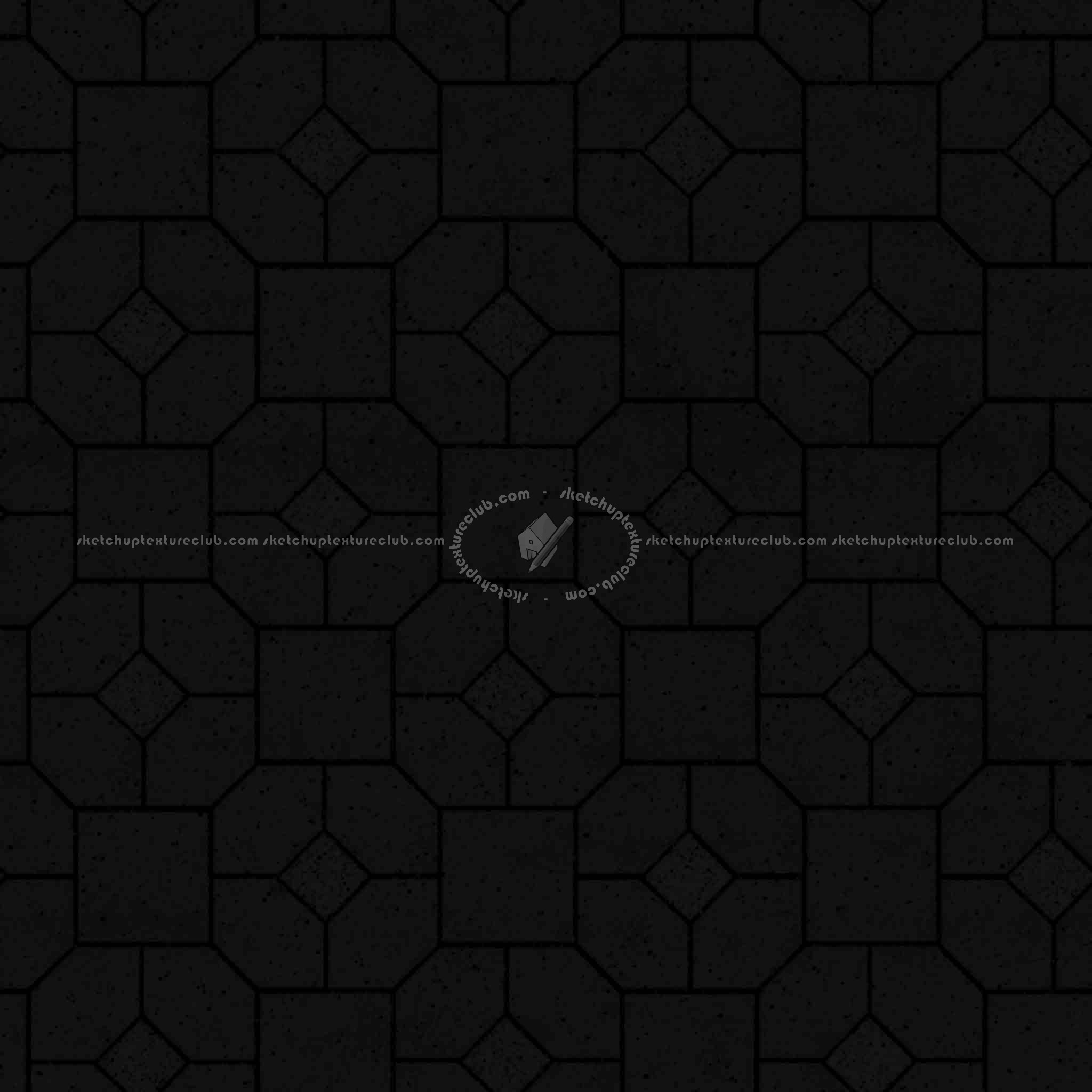 Textures   -   ARCHITECTURE   -   PAVING OUTDOOR   -   Concrete   -   Blocks mixed  - Paving concrete mixed size texture seamless 05600 - Specular