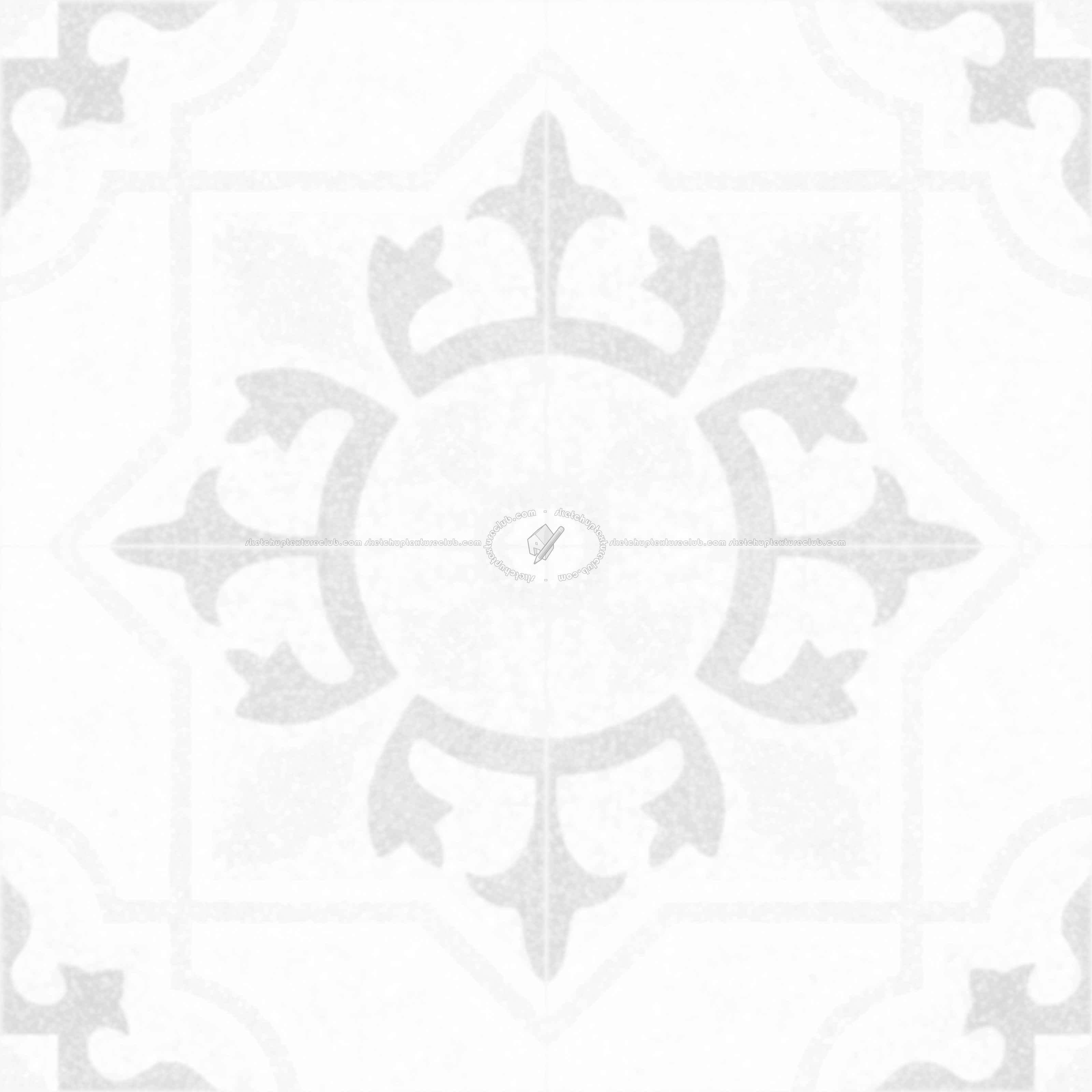 Textures - ARCHITECTURE - TILES INTERIOR - Terrazzo - terrazzo cementine tiles pbr texture seamless 22099 - Ambient occlusion