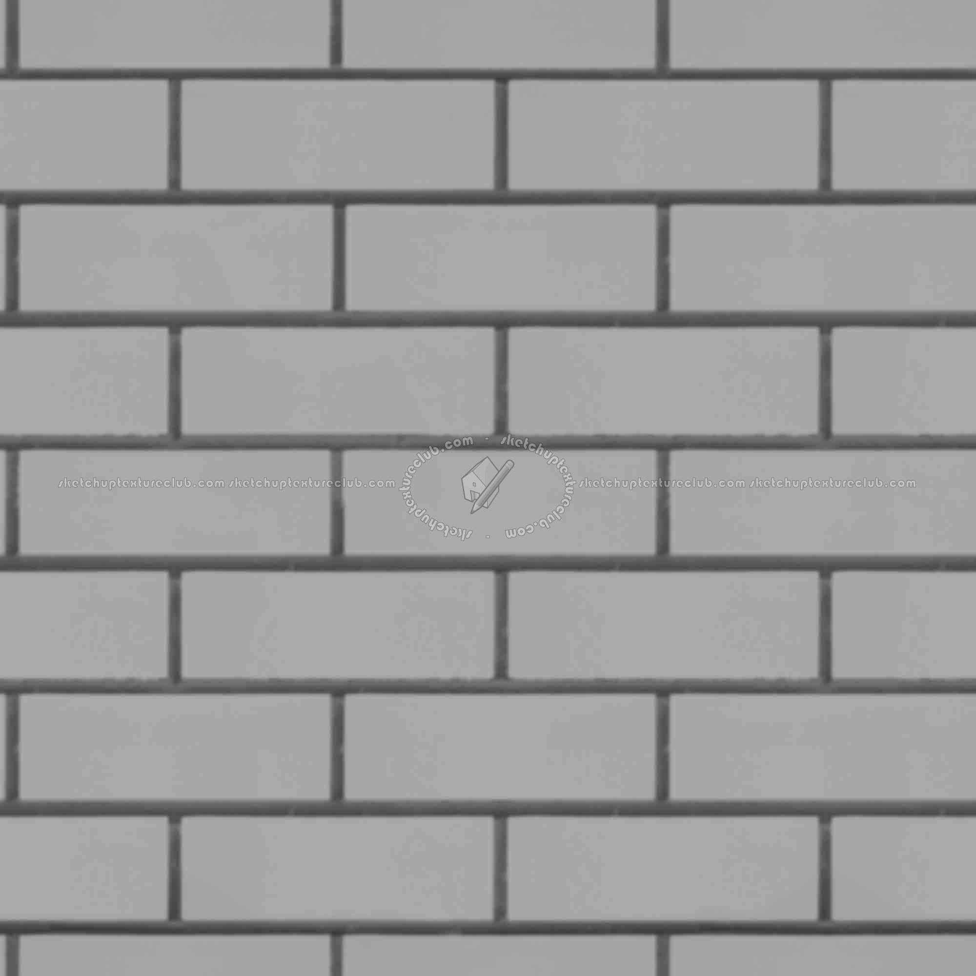 Textures   -   ARCHITECTURE   -   BRICKS   -   White Bricks  - White bricks texture seamless 00528 - Displacement
