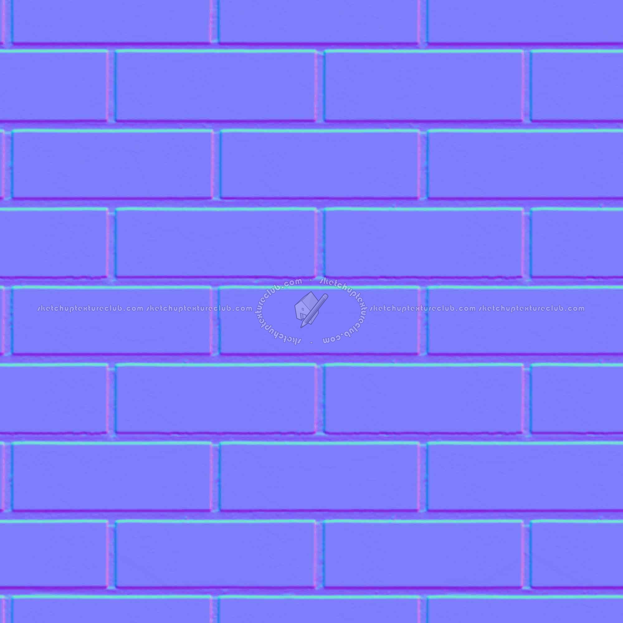 Textures   -   ARCHITECTURE   -   BRICKS   -   White Bricks  - White bricks texture seamless 00528 - Normal