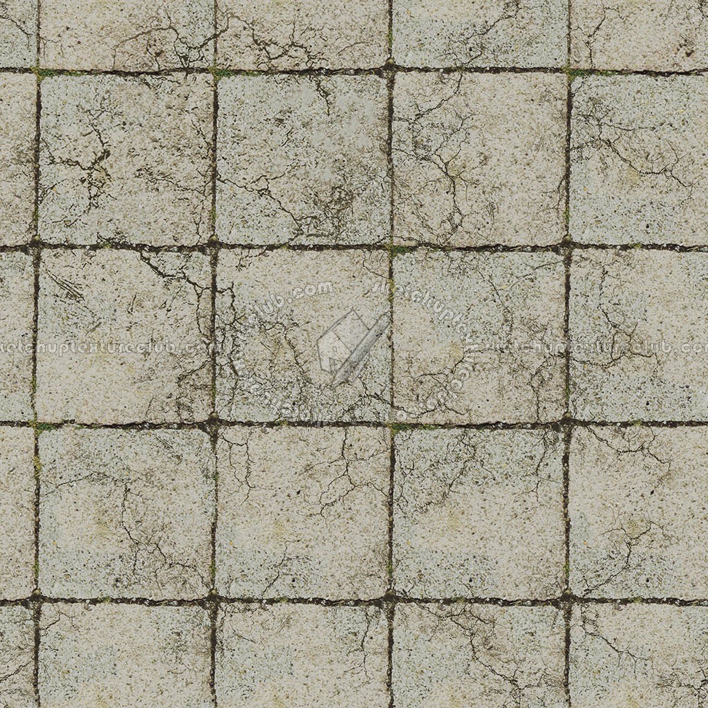 Textures   -   ARCHITECTURE   -   PAVING OUTDOOR   -   Concrete   -   Blocks damaged  - Concrete paving outdoor damaged texture seamless 05483 (seamless)
