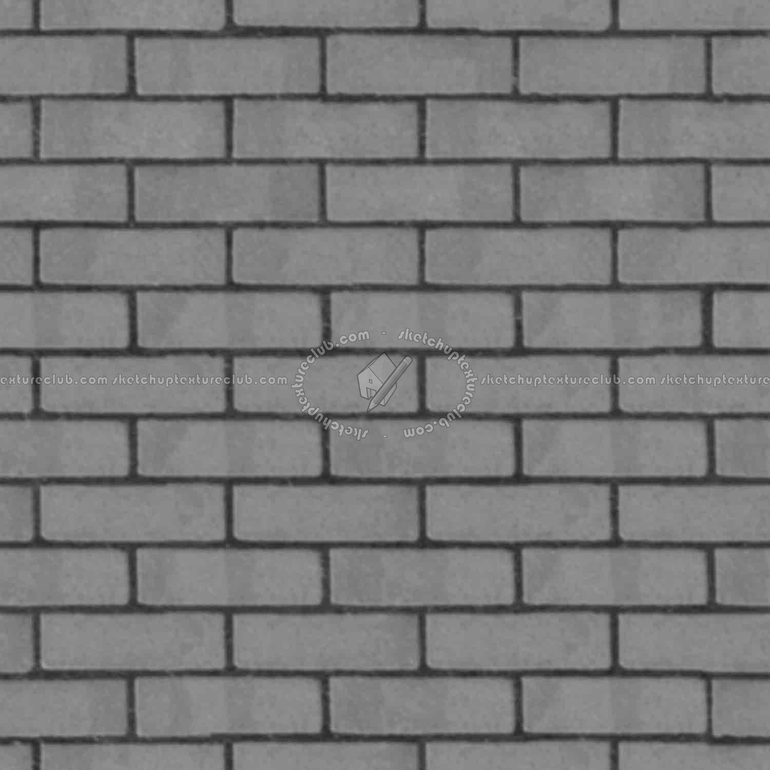 Textures   -   ARCHITECTURE   -   BRICKS   -   Facing Bricks   -   Smooth  - Facing smooth bricks texture seamless 00253 - Displacement