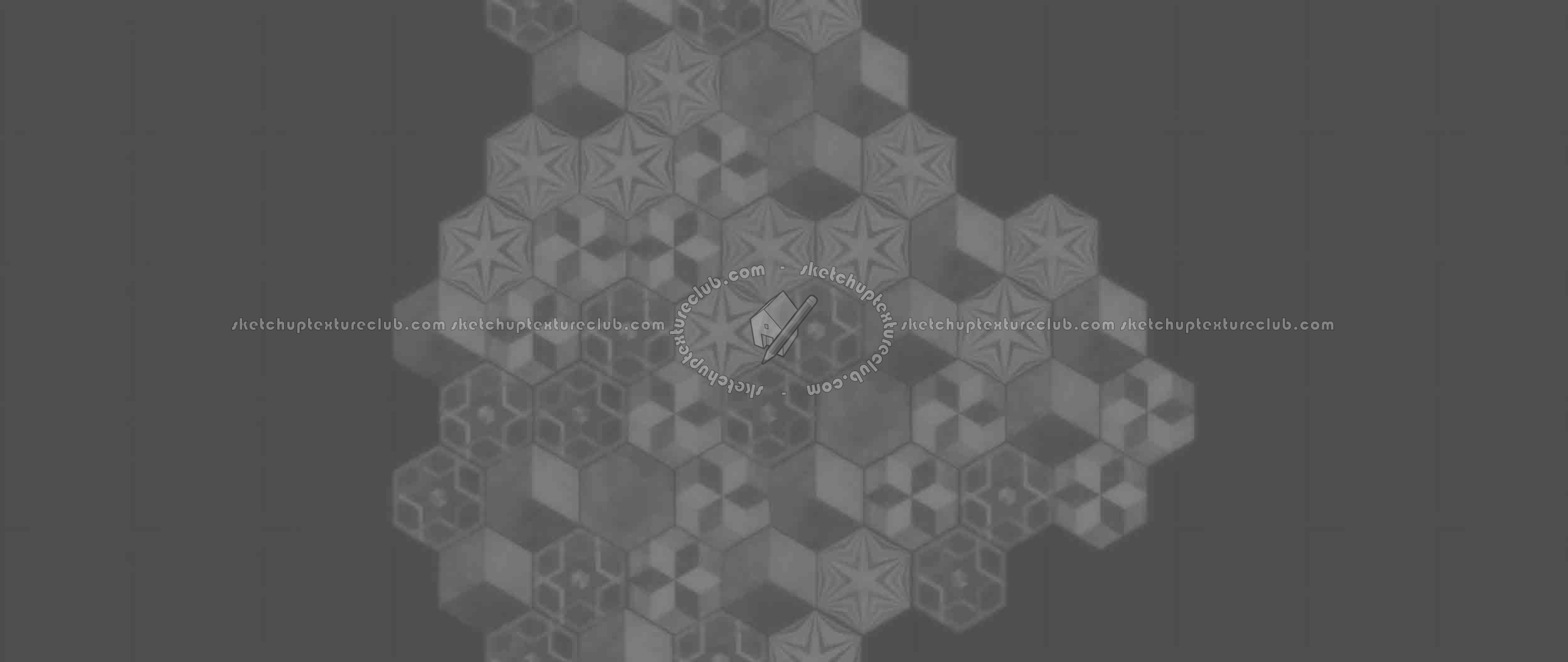 Textures   -   ARCHITECTURE   -   TILES INTERIOR   -   Hexagonal mixed  - Hexagonal tile texture seamless 16868 - Displacement