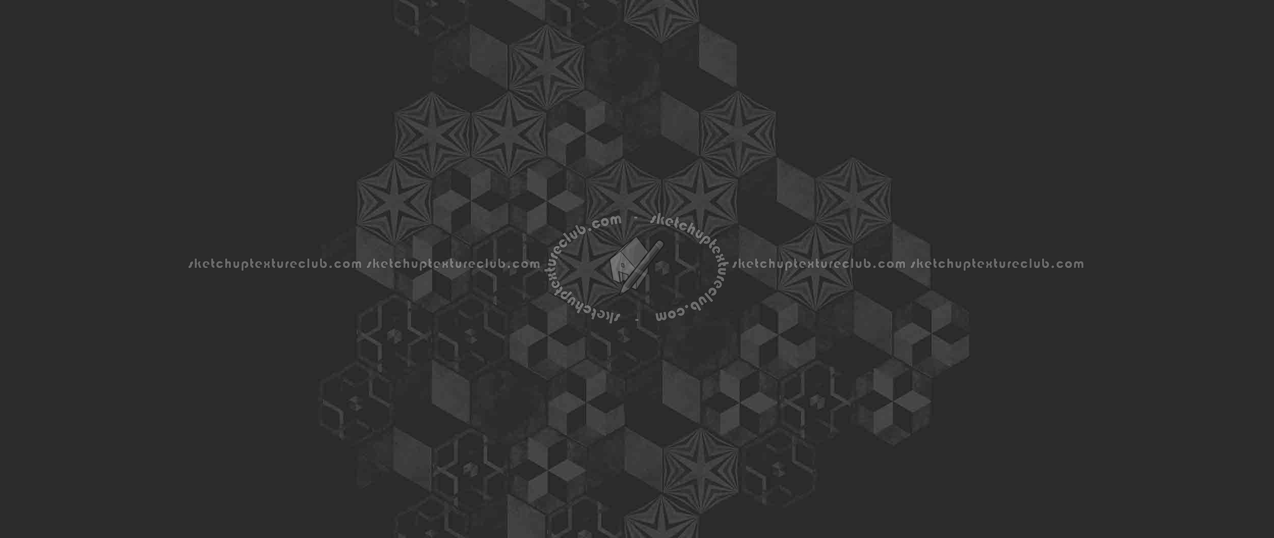 Textures   -   ARCHITECTURE   -   TILES INTERIOR   -   Hexagonal mixed  - Hexagonal tile texture seamless 16868 - Specular