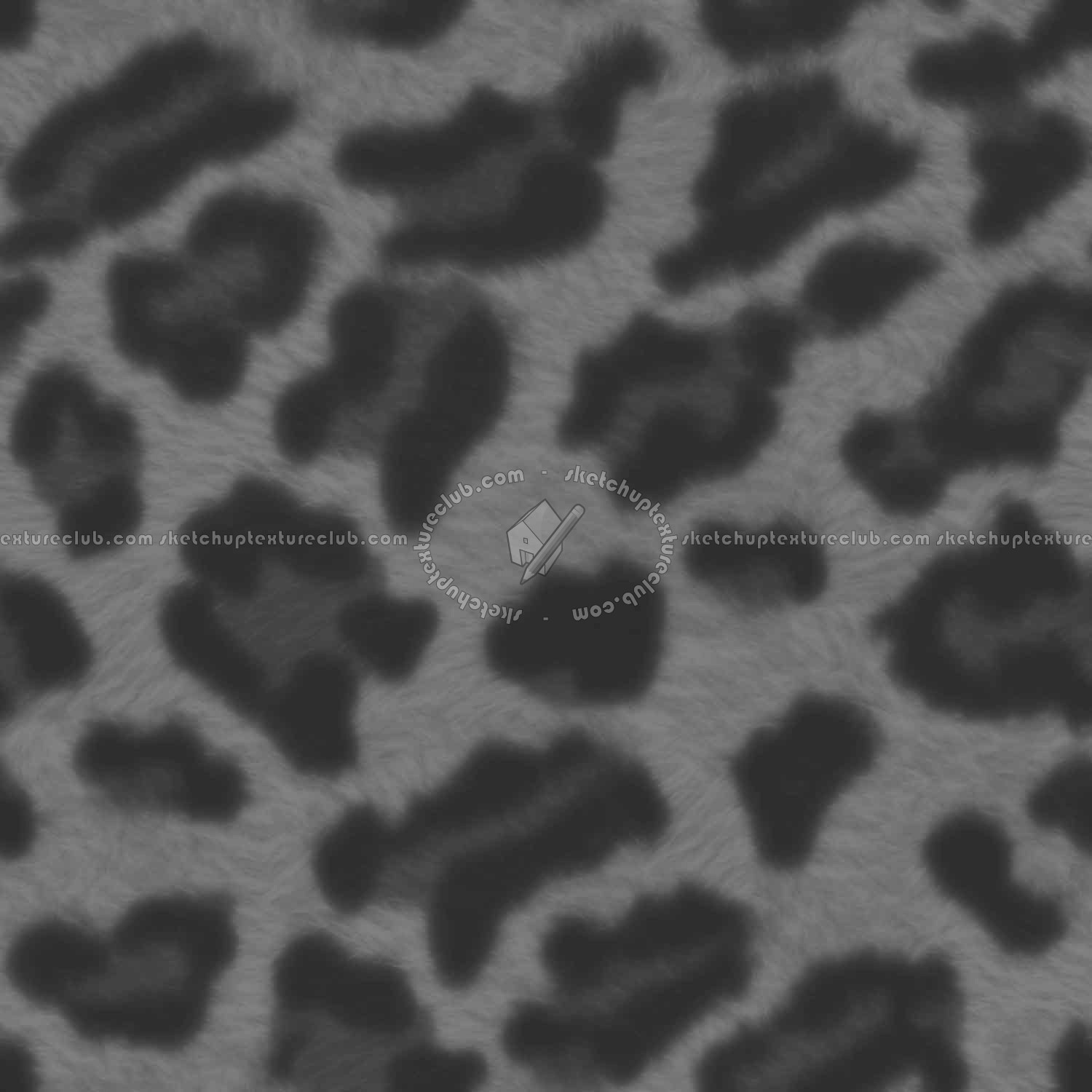 Textures   -   MATERIALS   -   FUR ANIMAL  - Leopard faux fake fur animal texture seamless 09554 - Displacement