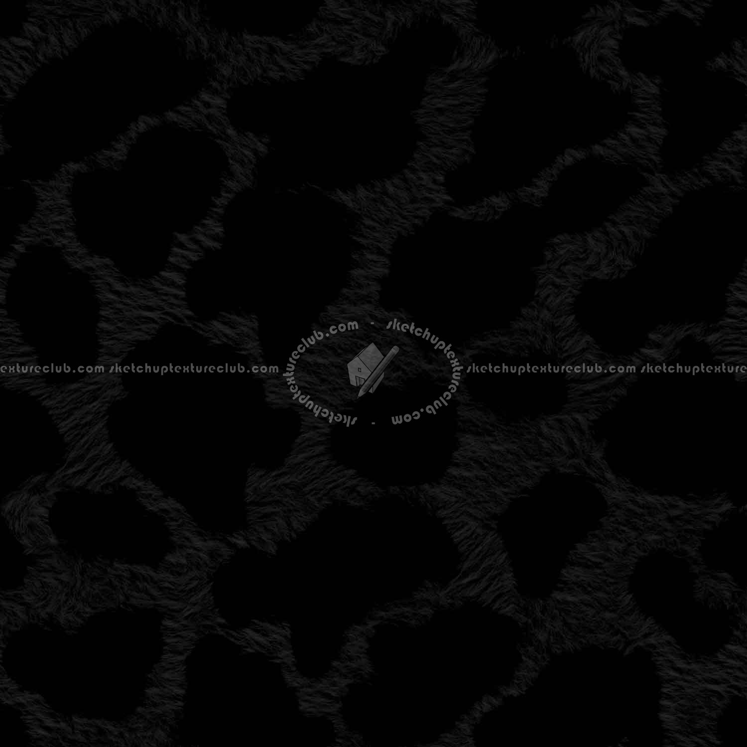 Textures   -   MATERIALS   -   FUR ANIMAL  - Leopard faux fake fur animal texture seamless 09554 - Specular