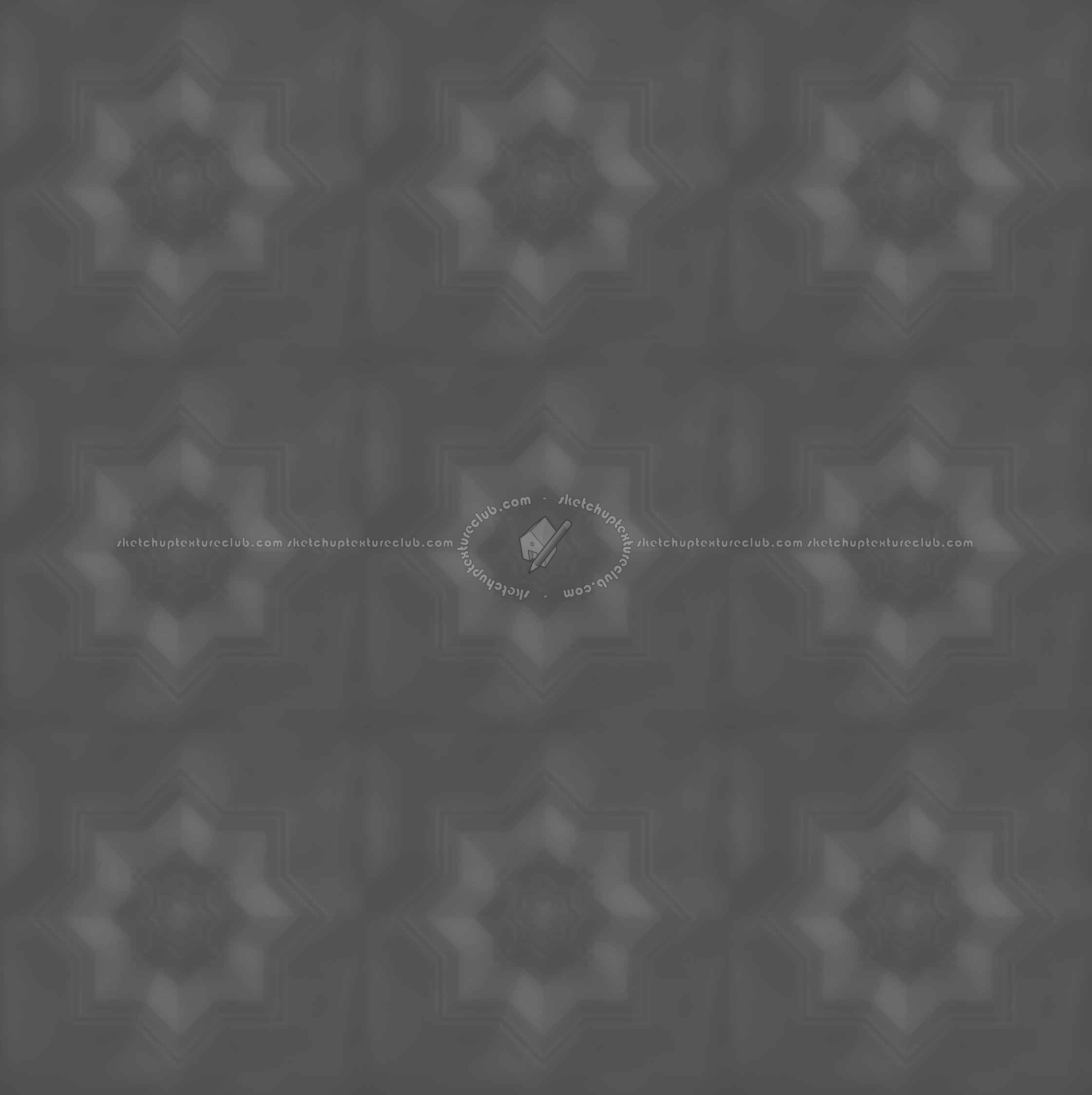 Textures   -   ARCHITECTURE   -   WOOD FLOORS   -   Geometric pattern  - Parquet geometric pattern texture seamless 04725 - Displacement