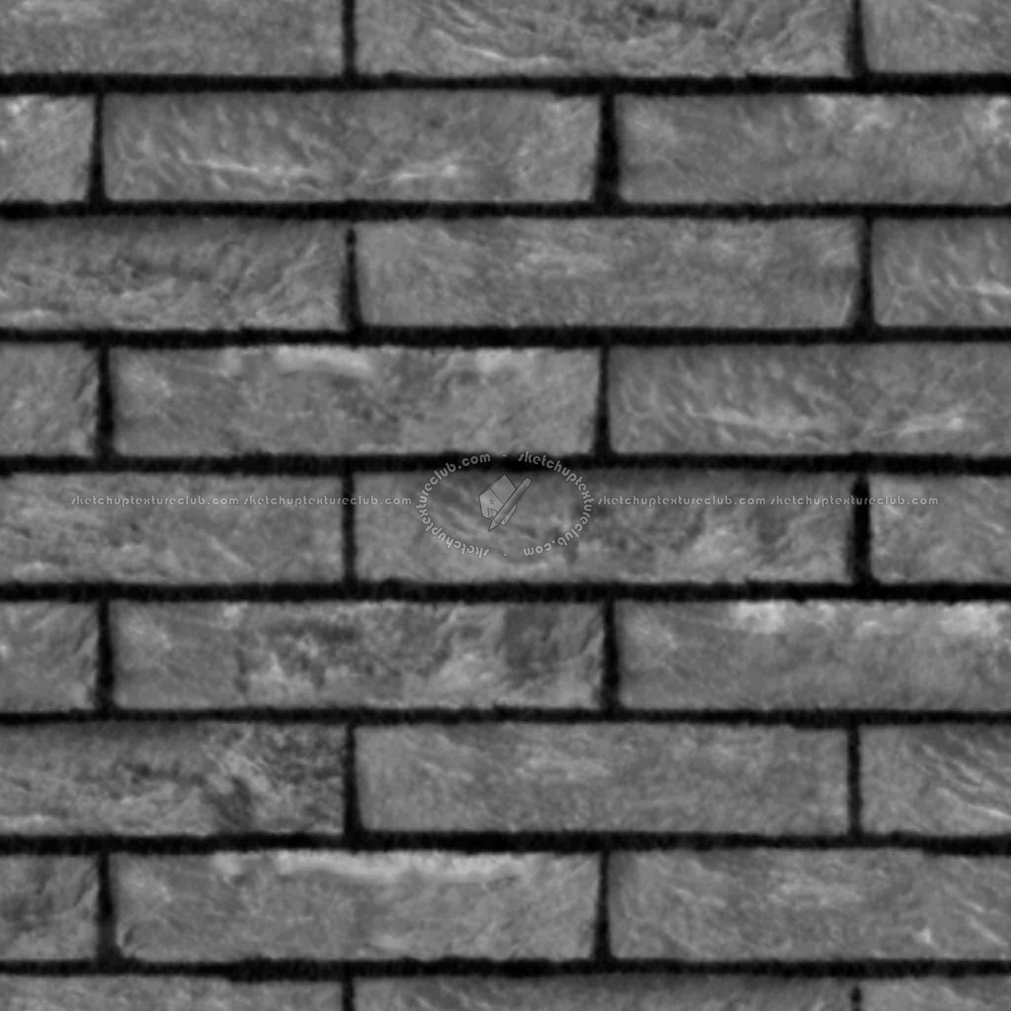 Textures   -   ARCHITECTURE   -   BRICKS   -   Facing Bricks   -   Rustic  - Rustic bricks texture seamless 00177 - Displacement
